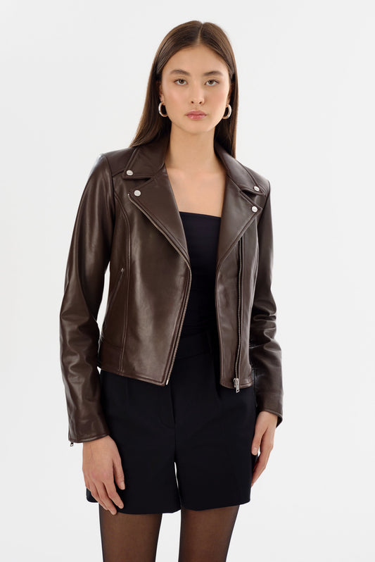 KELSEY | Leather Biker Jacket