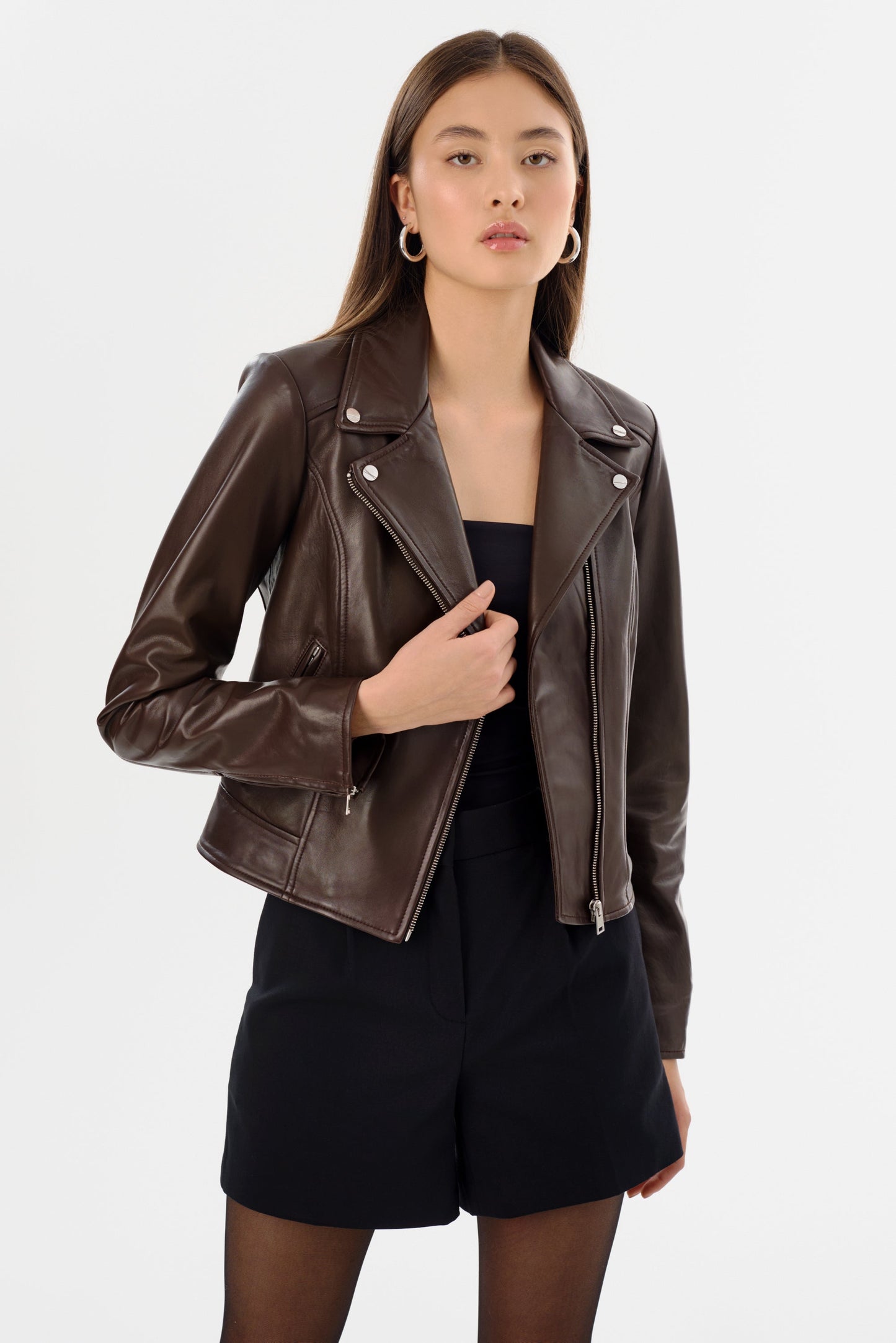 KELSEY | Leather Biker Jacket