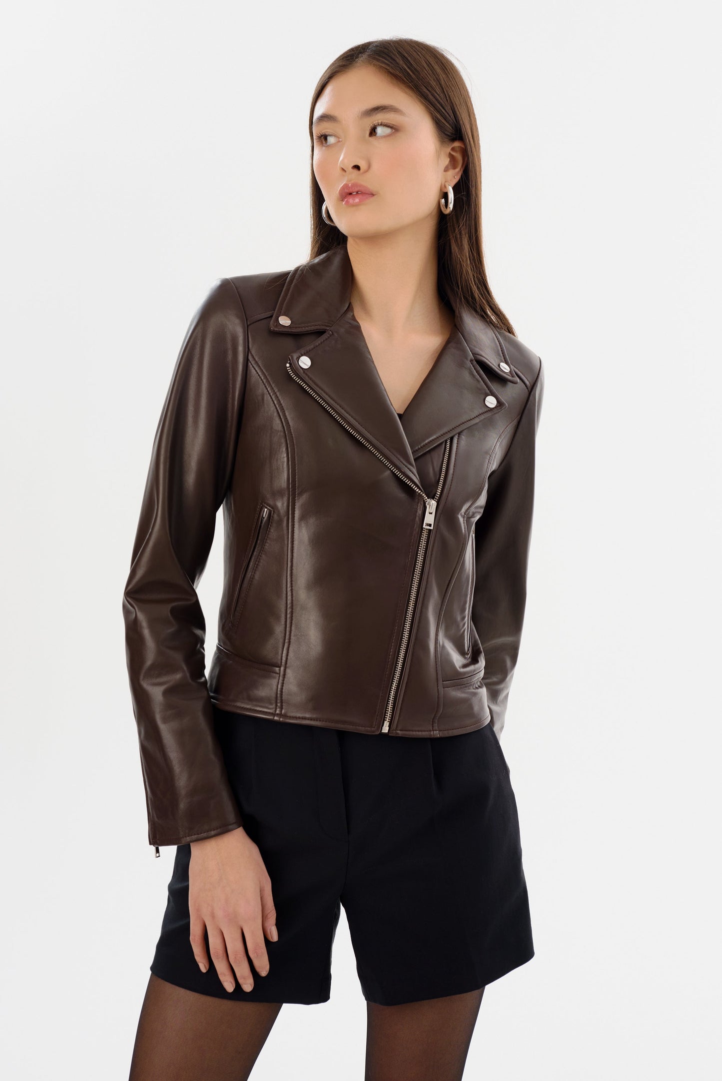 KELSEY | Leather Biker Jacket