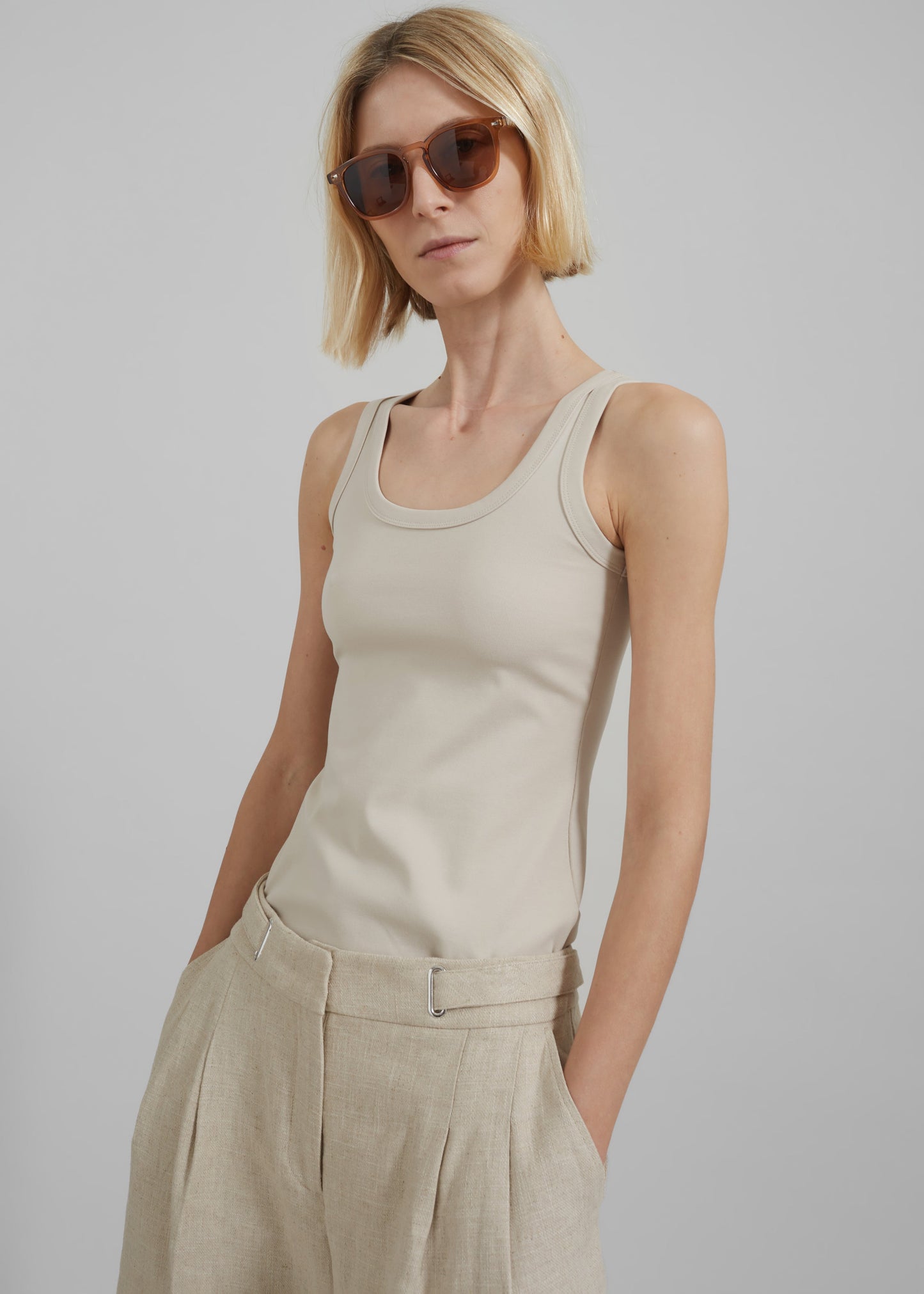 Kim Tank Top - Beige