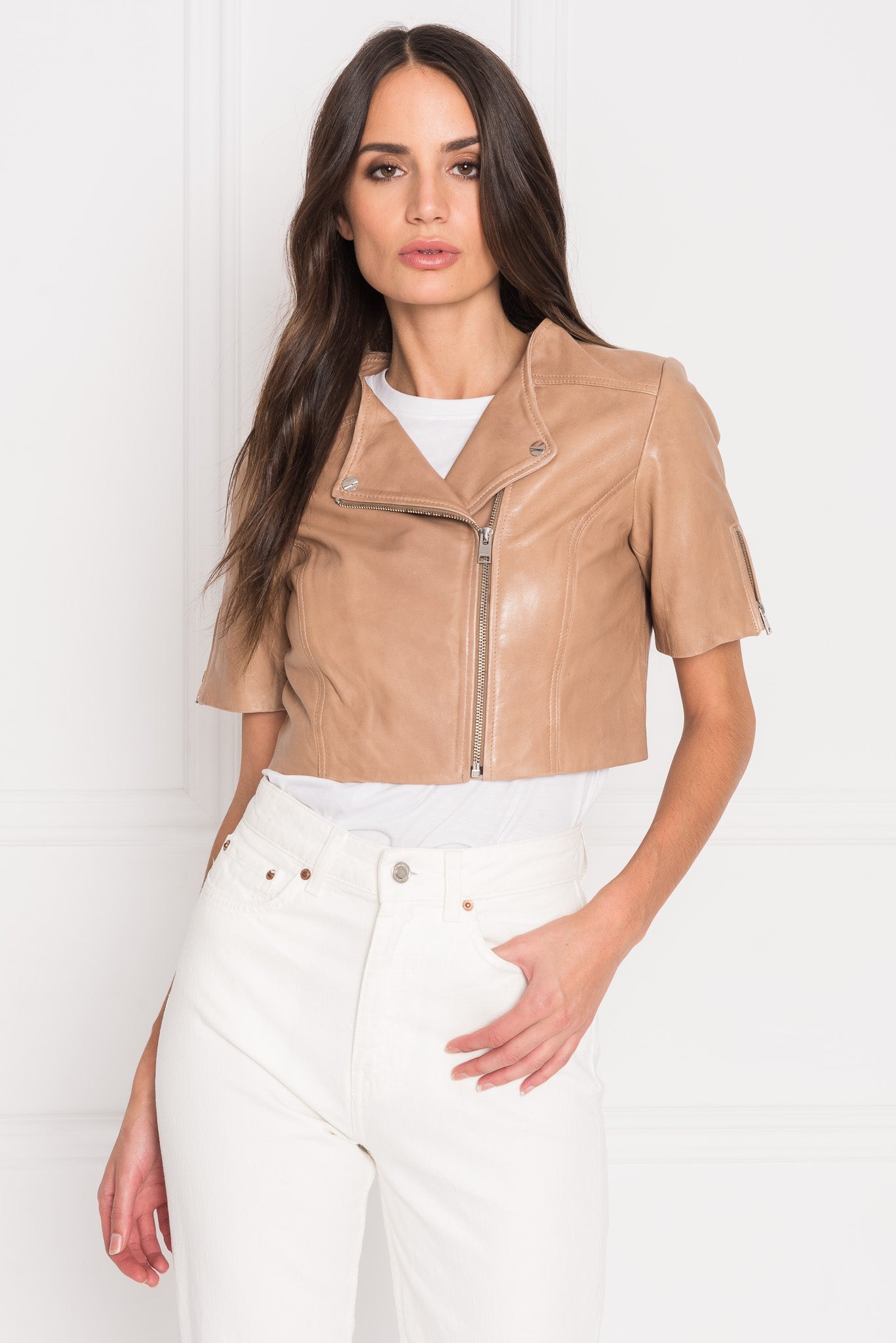 KIRSI | Cropped Biker Jacket