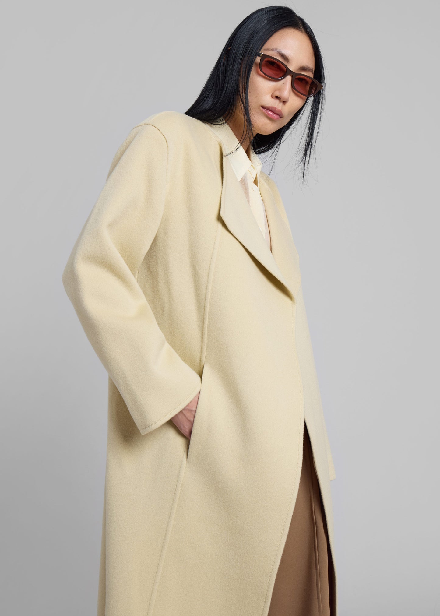 Kiva Wool Coat - Beige