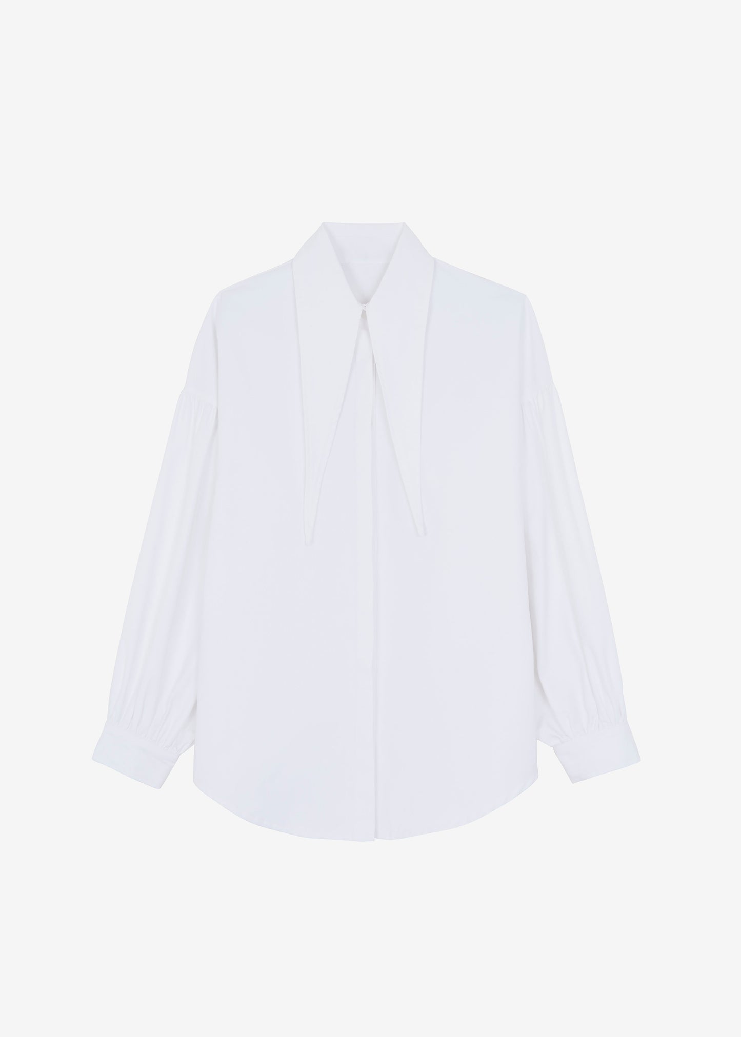 Klara Long Collar Shirt - White