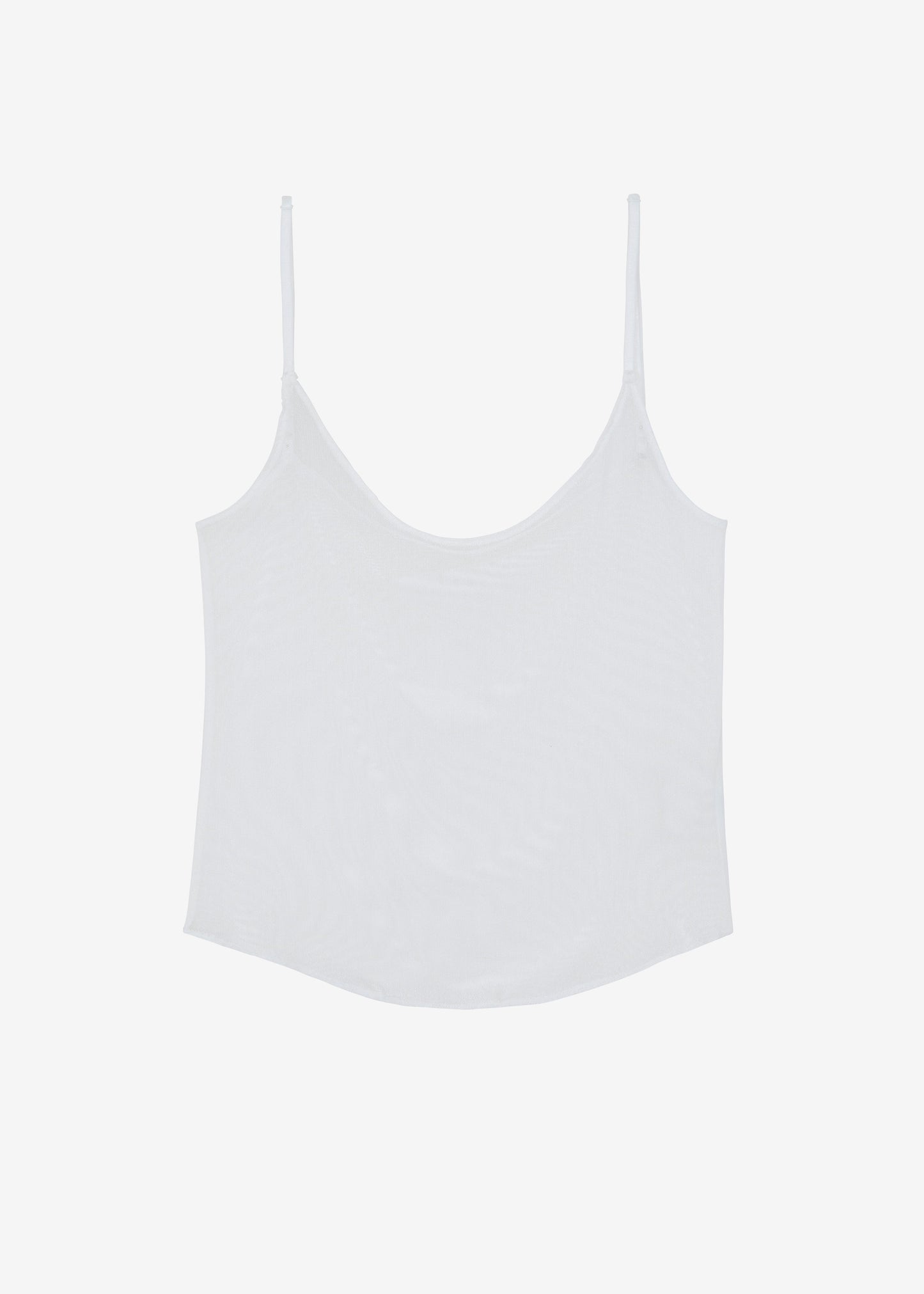 Kyla Sheer Tank Top - White