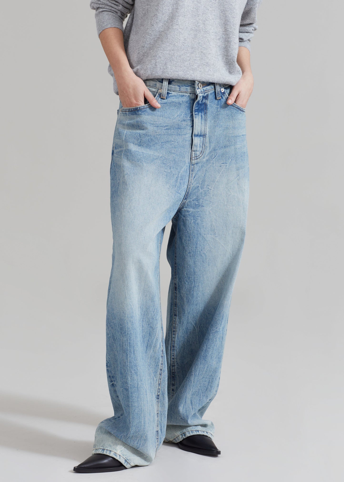 Kane Wide Jeans - Blue Wash