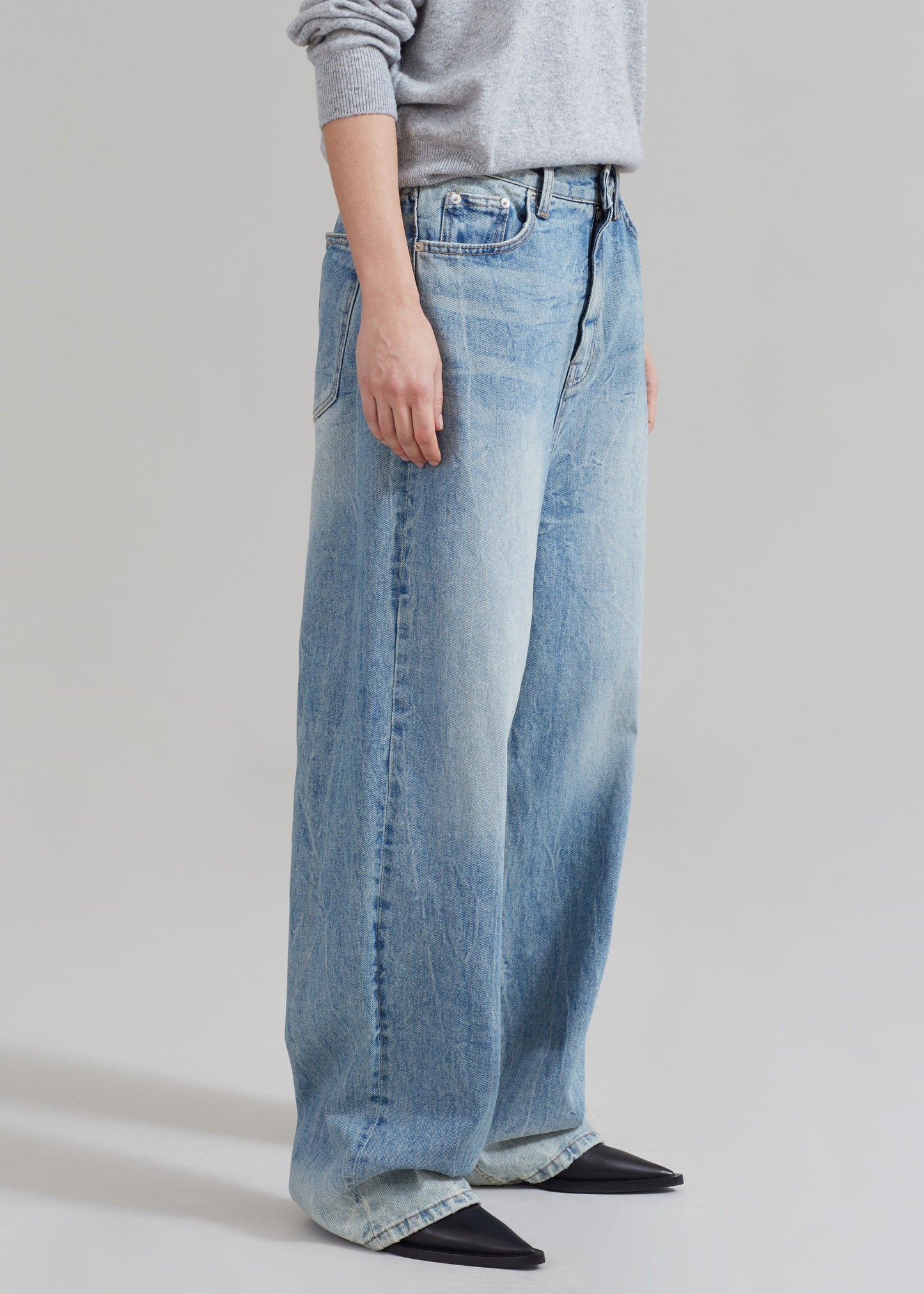 Kane Wide Jeans - Blue Wash