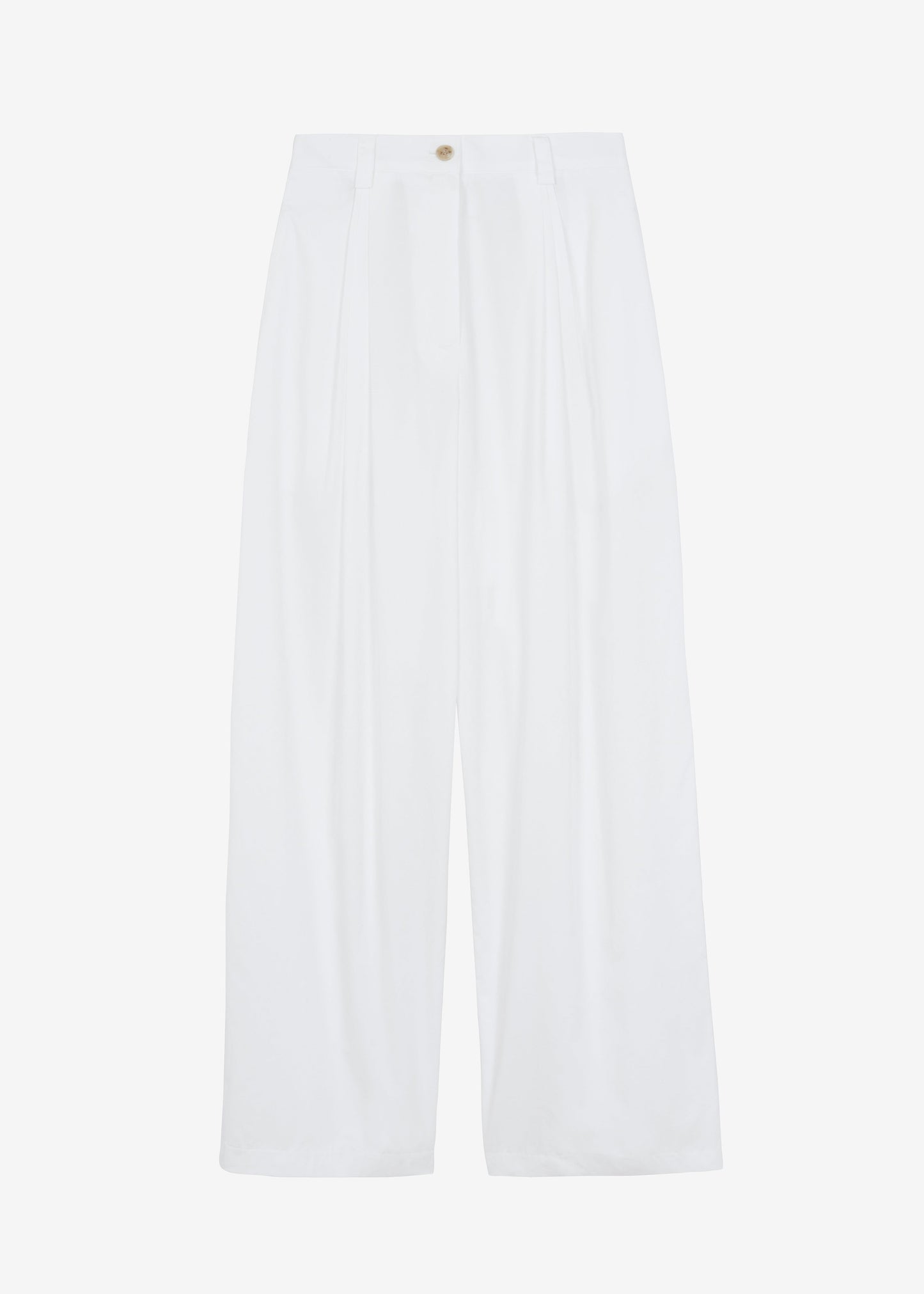 Lea Cotton Trousers - White