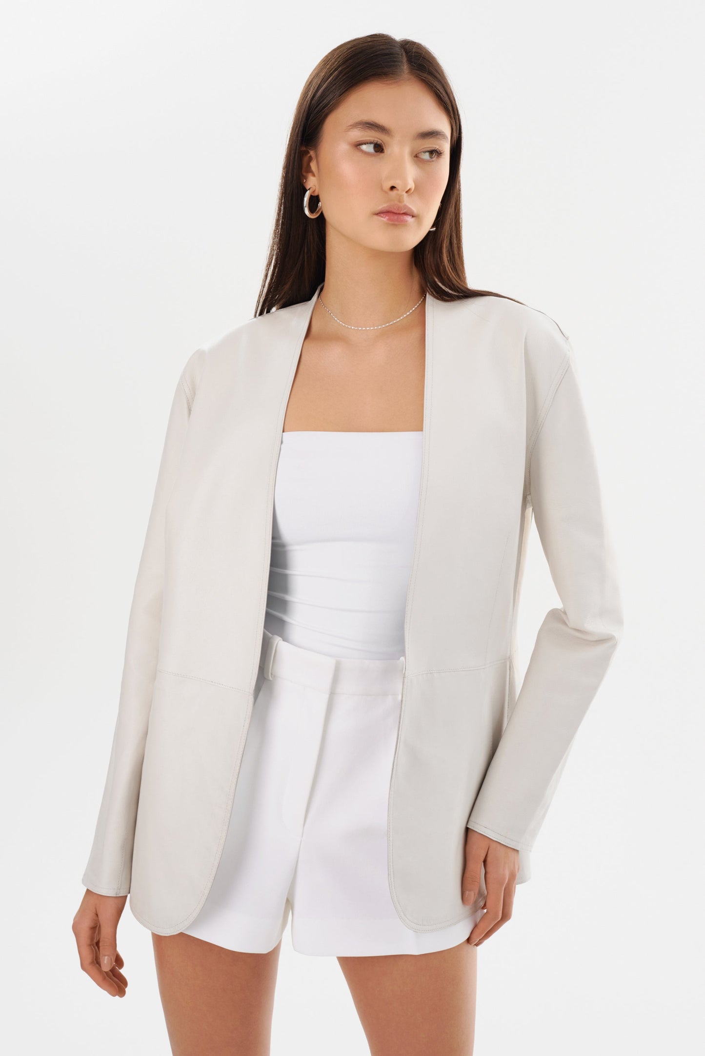 LEIGHTON | Reversible Leather Blazer