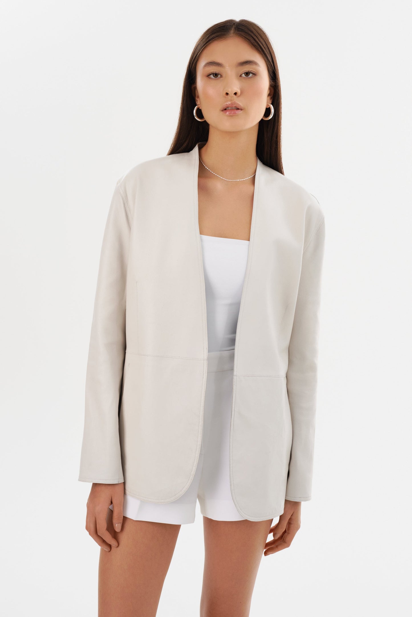 LEIGHTON | Reversible Leather Blazer