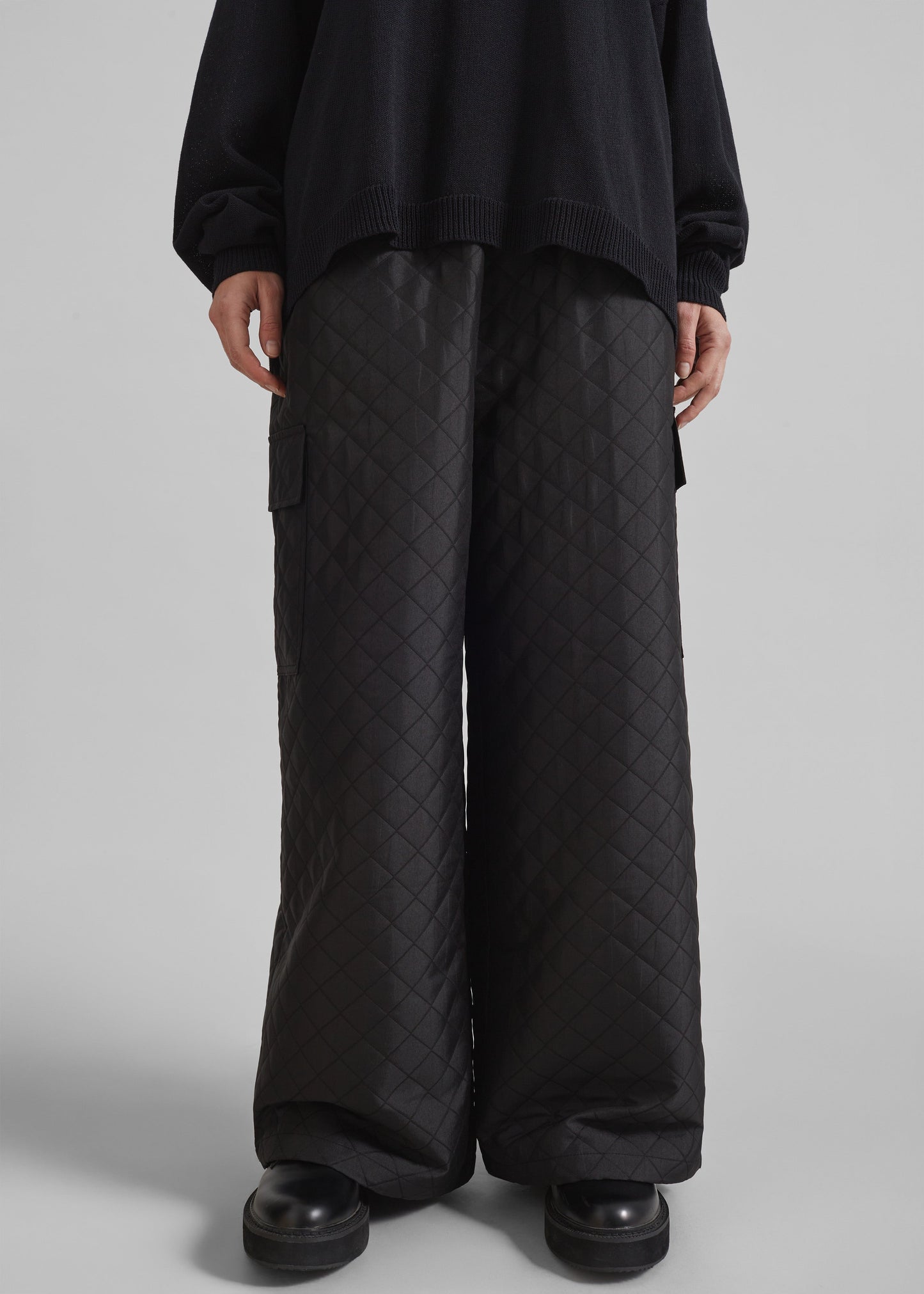 Lieto Quilted Pants - Black