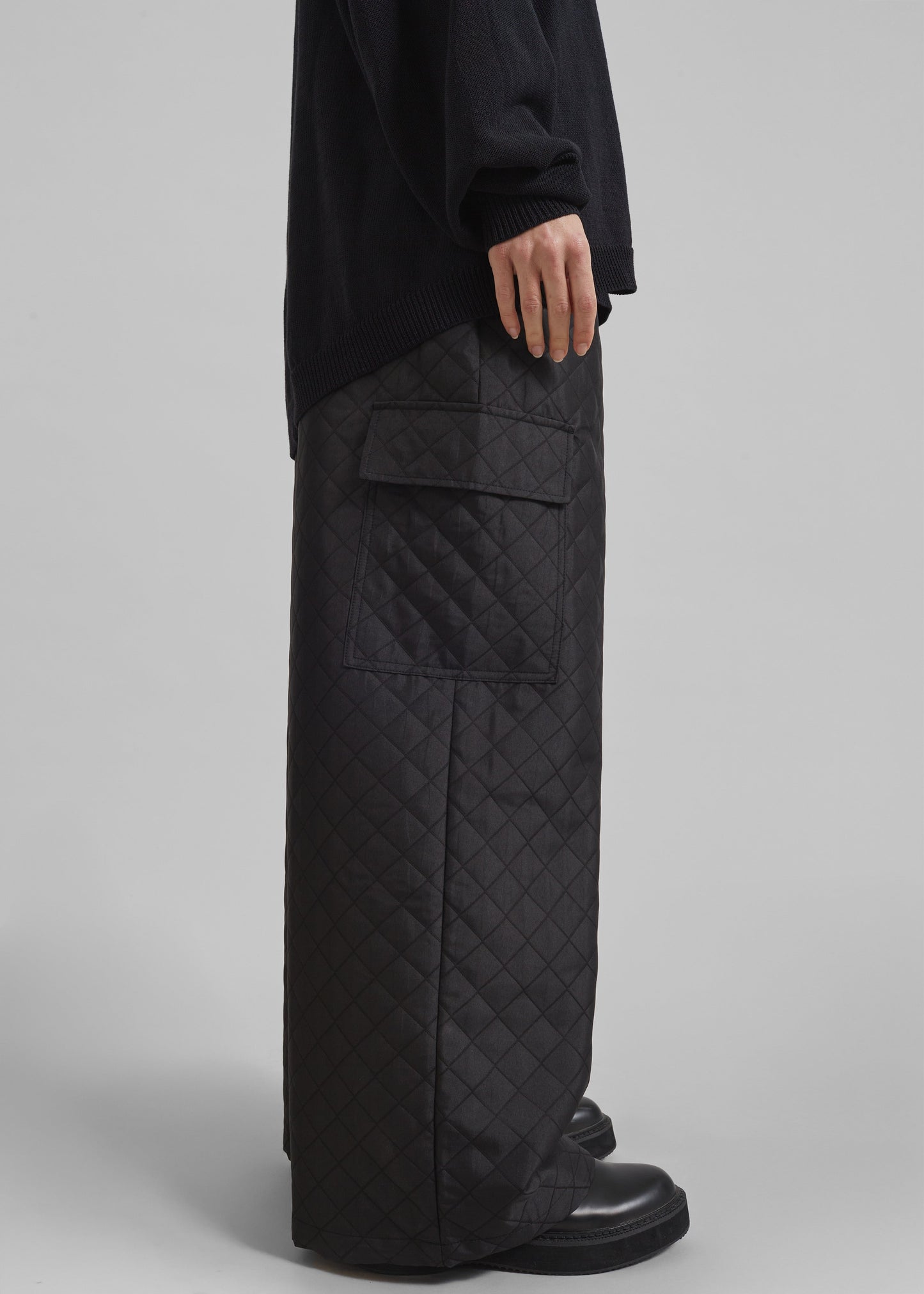 Lieto Quilted Pants - Black