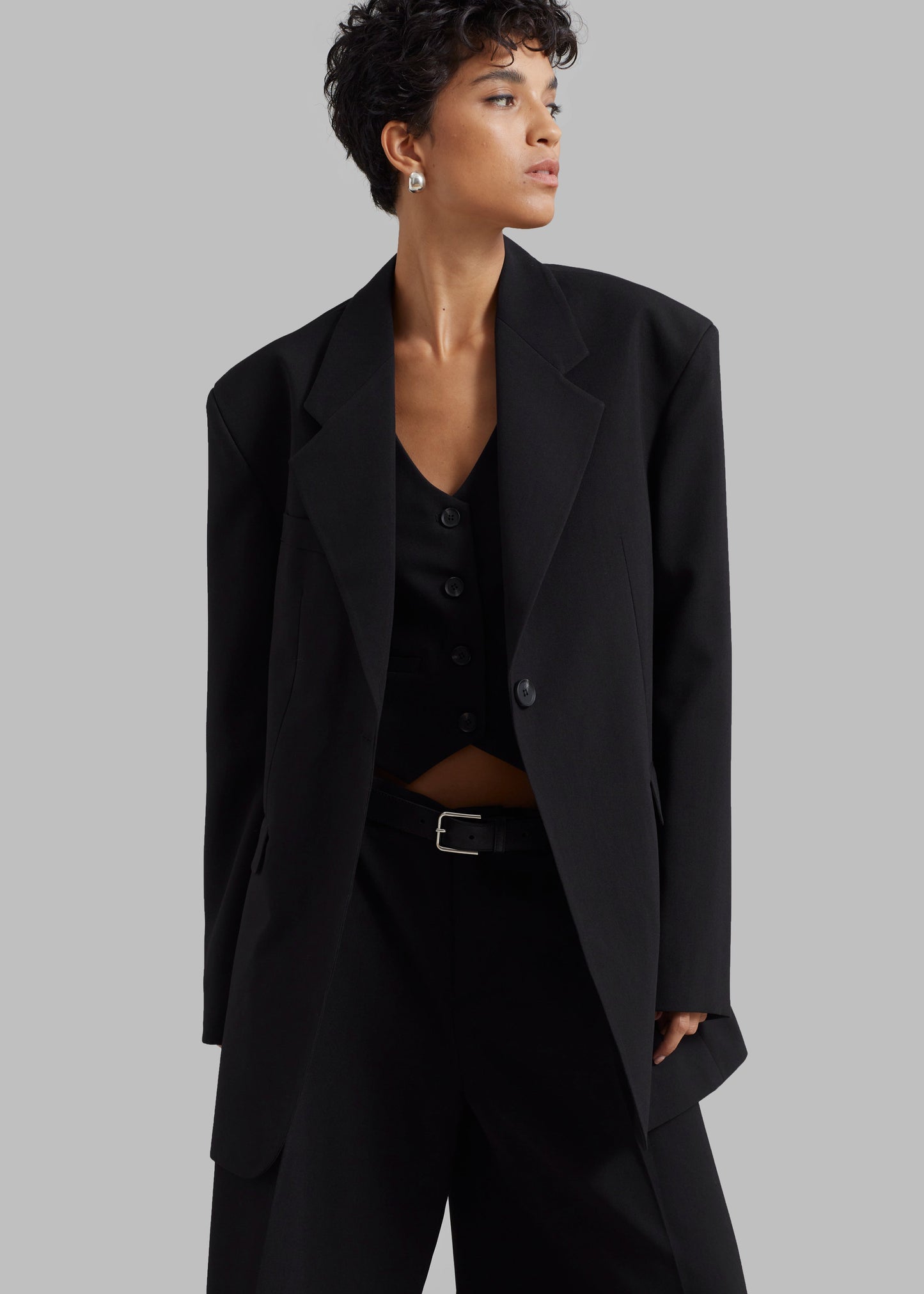 Lillian Oversized Blazer - Black