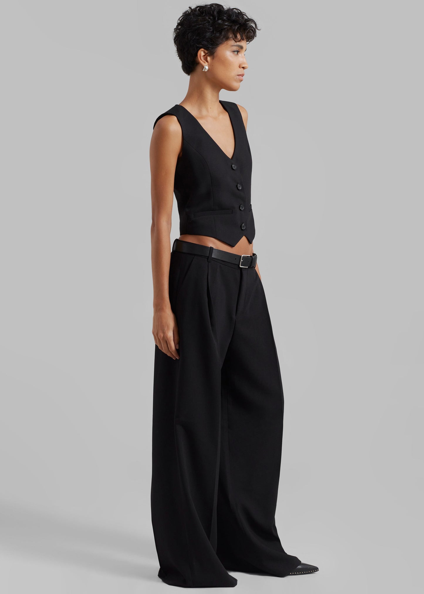 Lillian Wide Trousers - Black