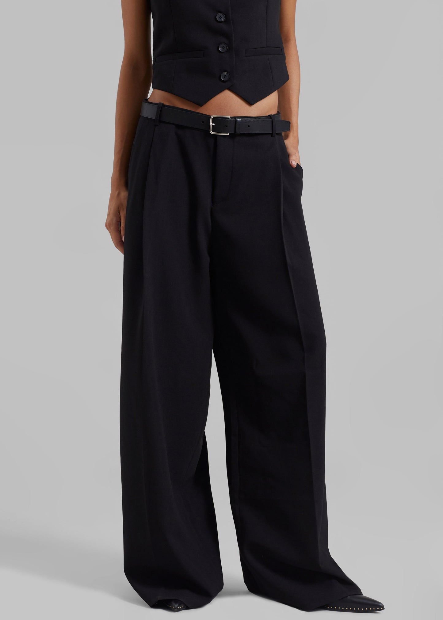 Lillian Wide Trousers - Black