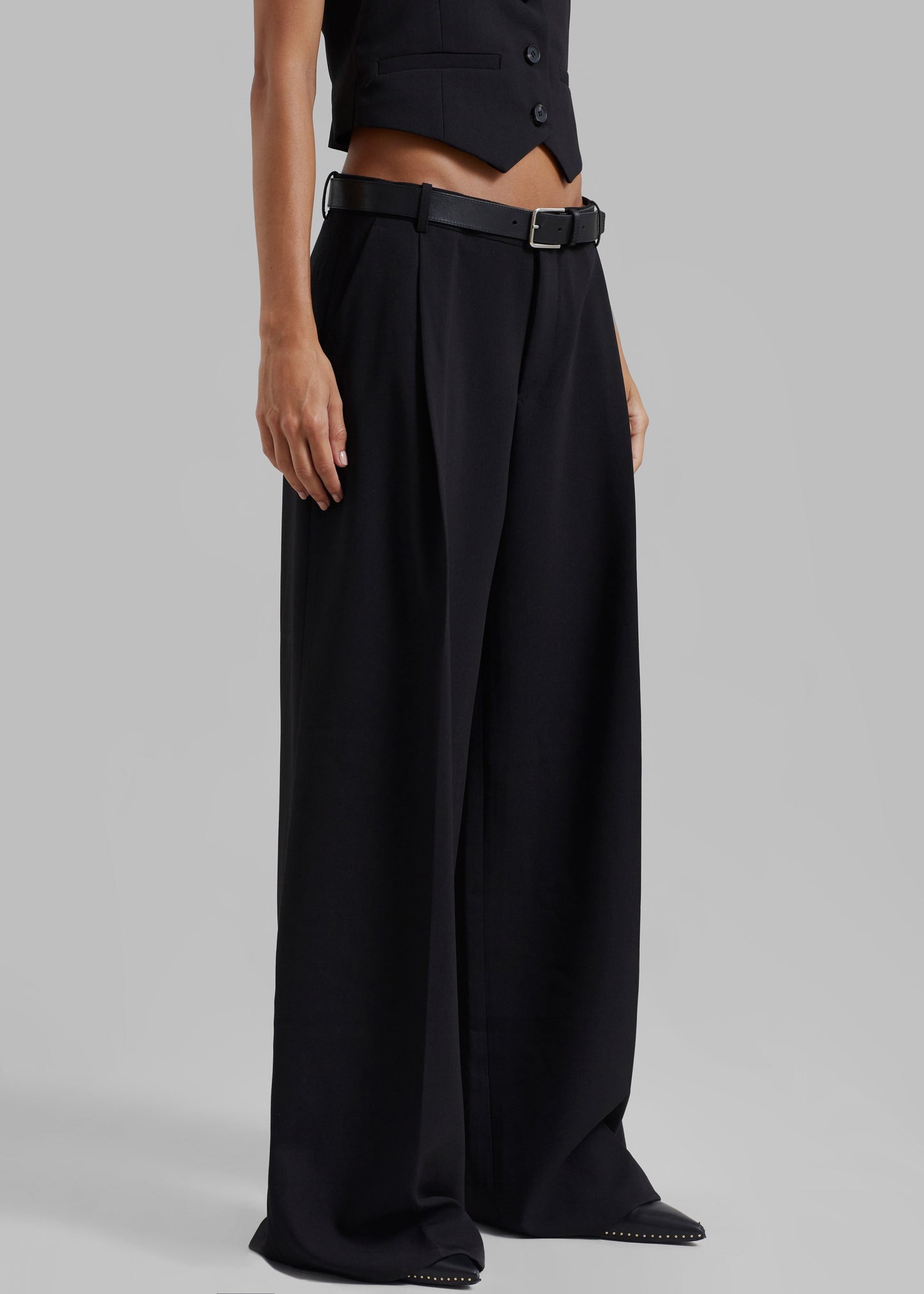 Lillian Wide Trousers - Black