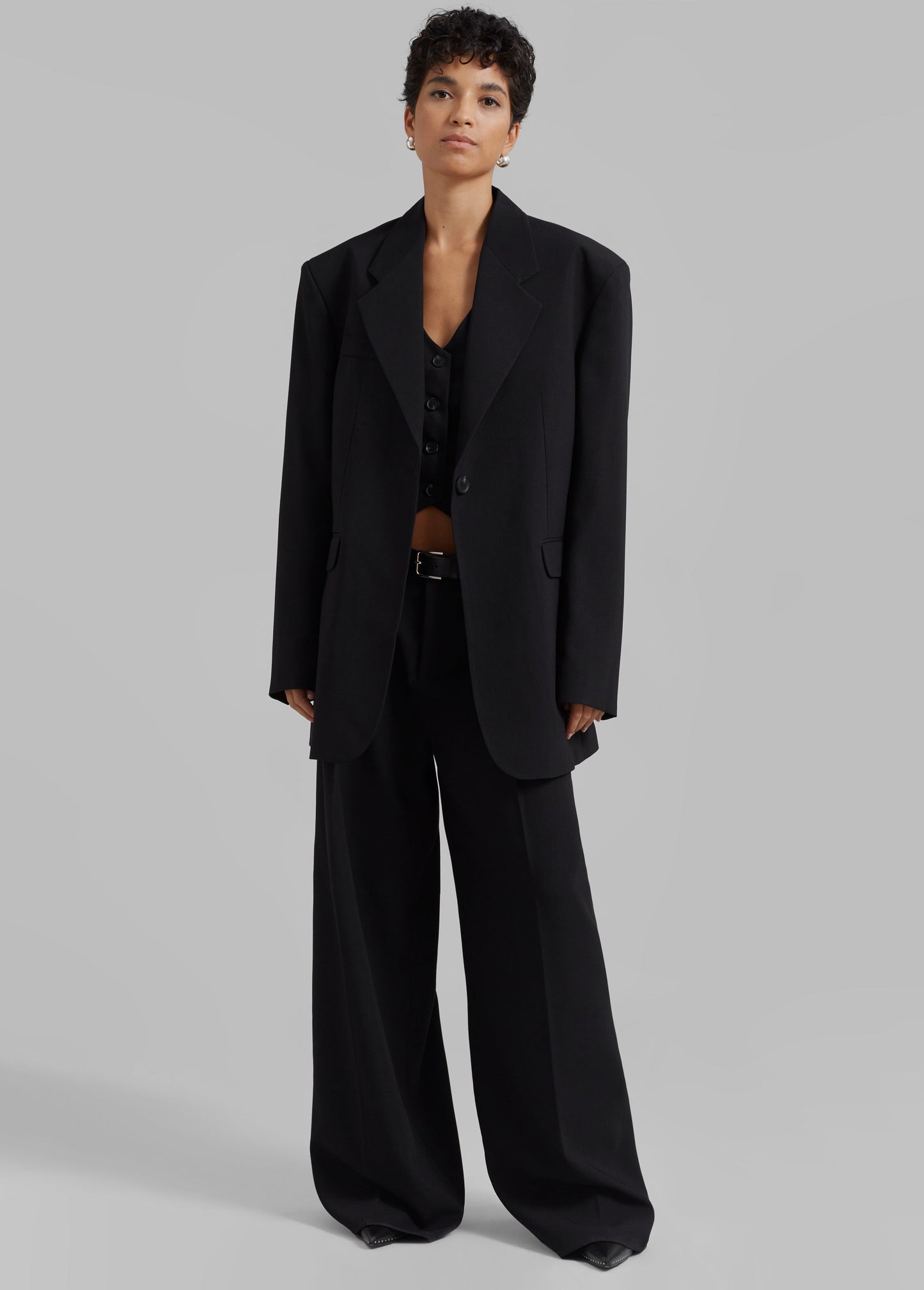 Lillian Wide Trousers - Black