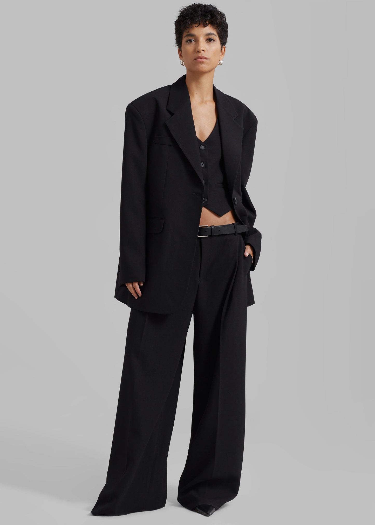 Lillian Wide Trousers - Black