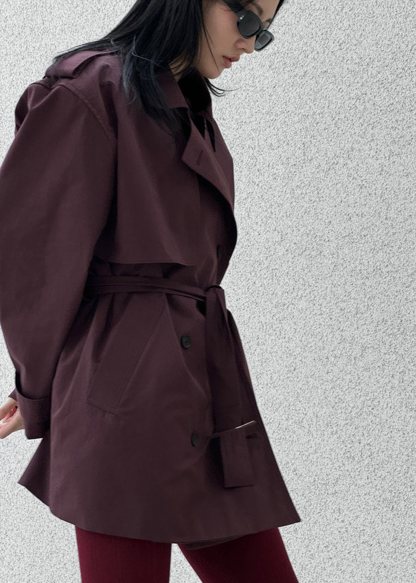 Lisburn Short Trench - Burgundy