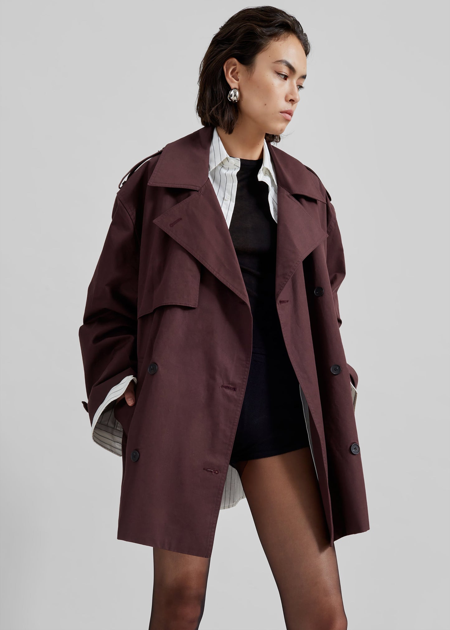 Lisburn Short Trench - Burgundy