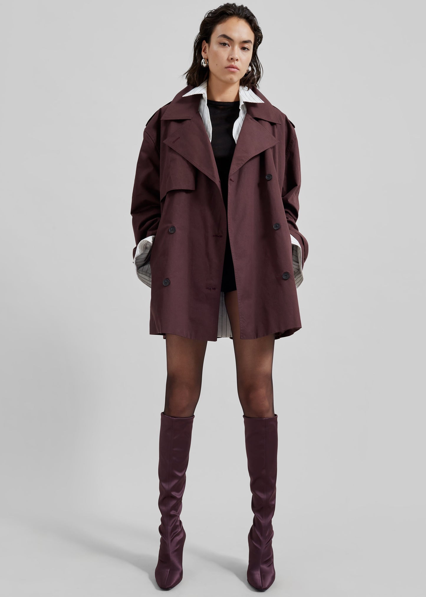 Lisburn Short Trench - Burgundy