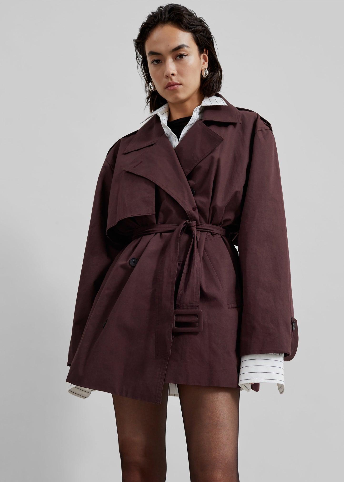 Lisburn Short Trench - Burgundy