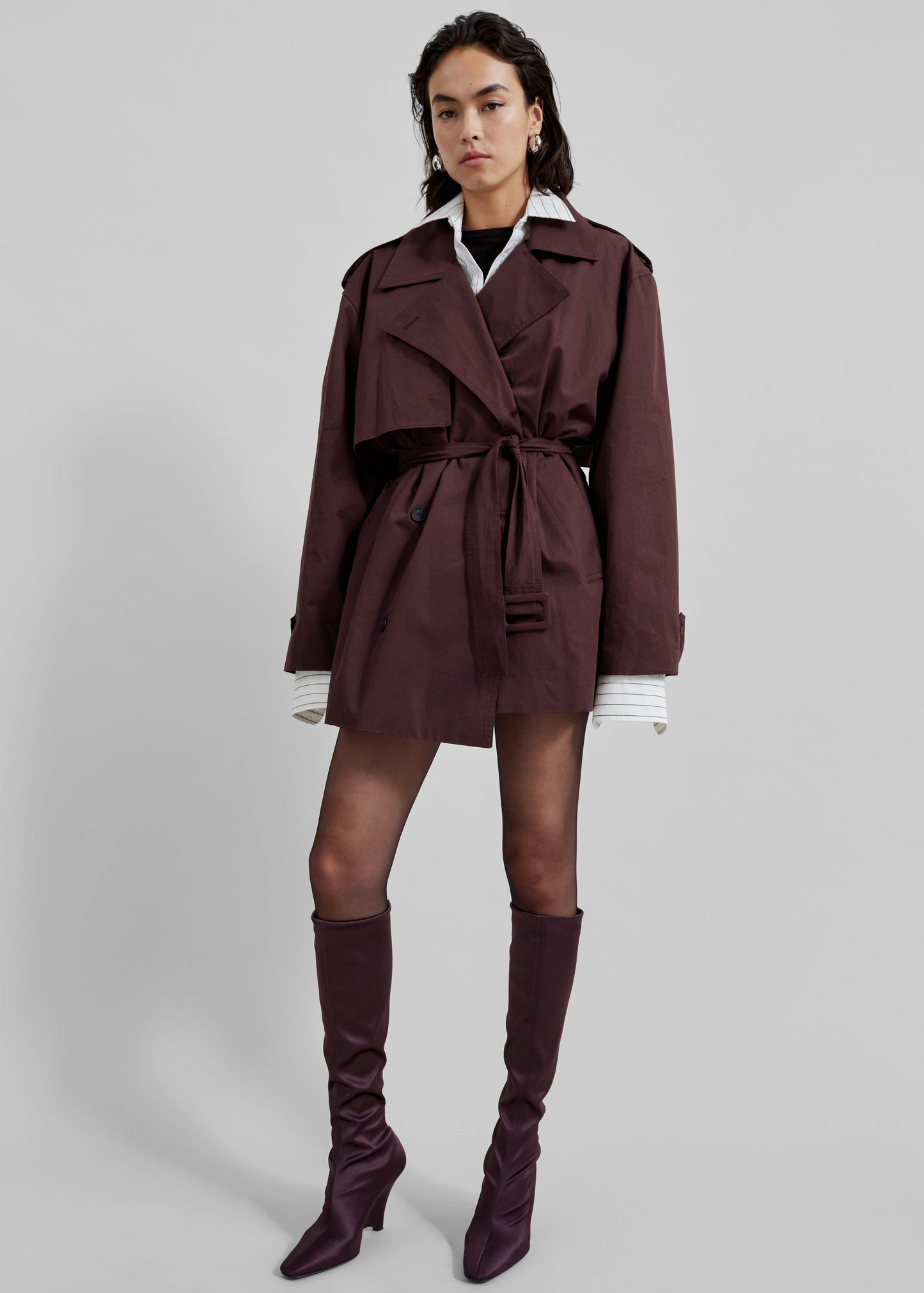 Lisburn Short Trench - Burgundy