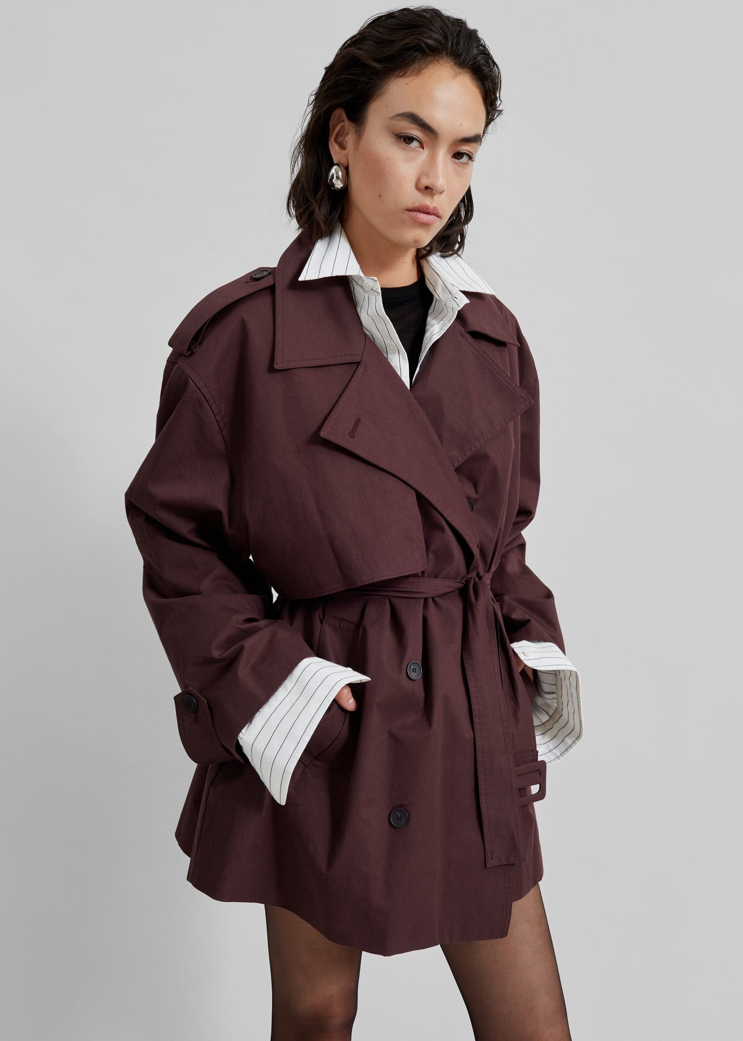 Lisburn Short Trench - Burgundy