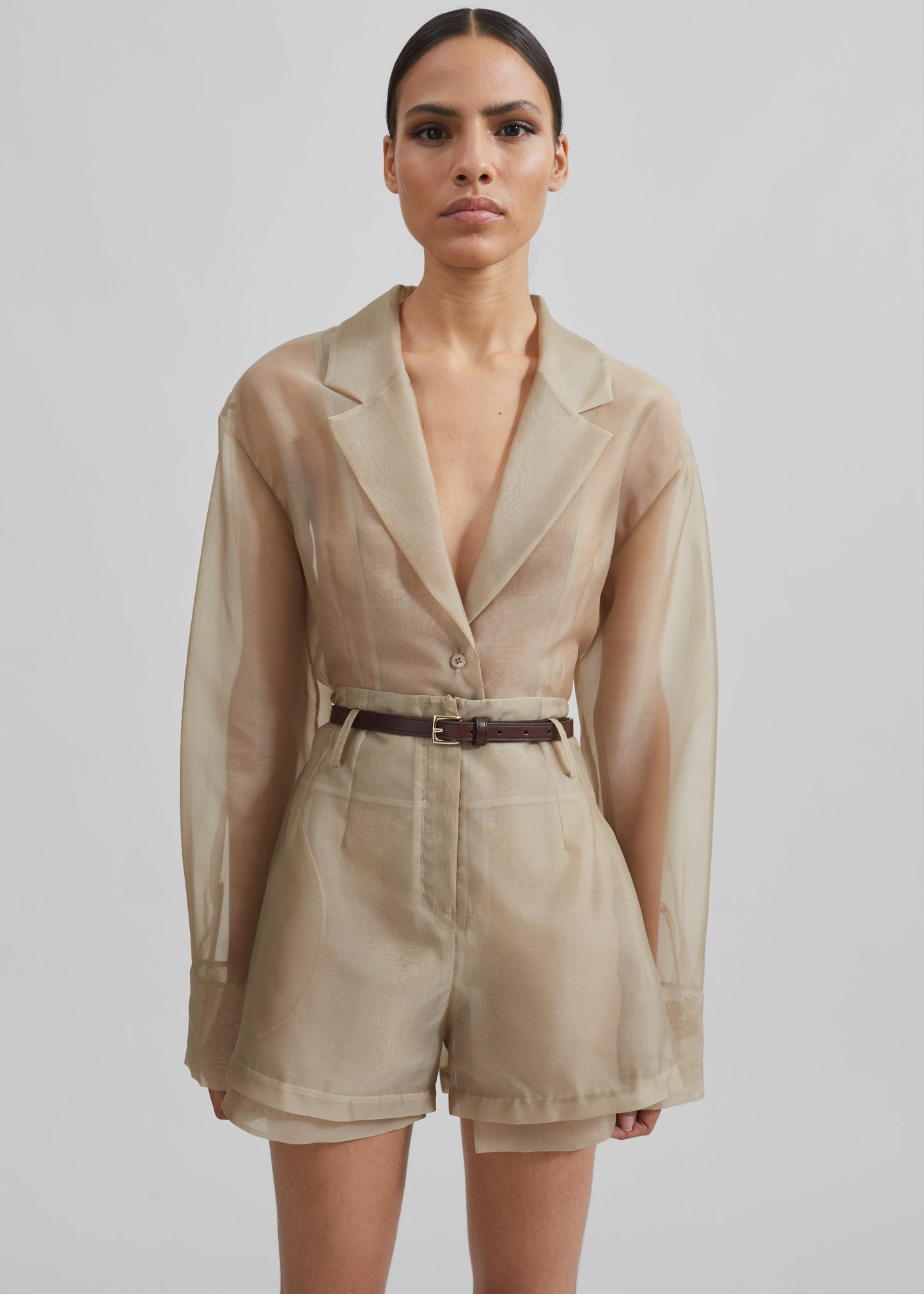 Lise Sheer Blazer - Desert Sand