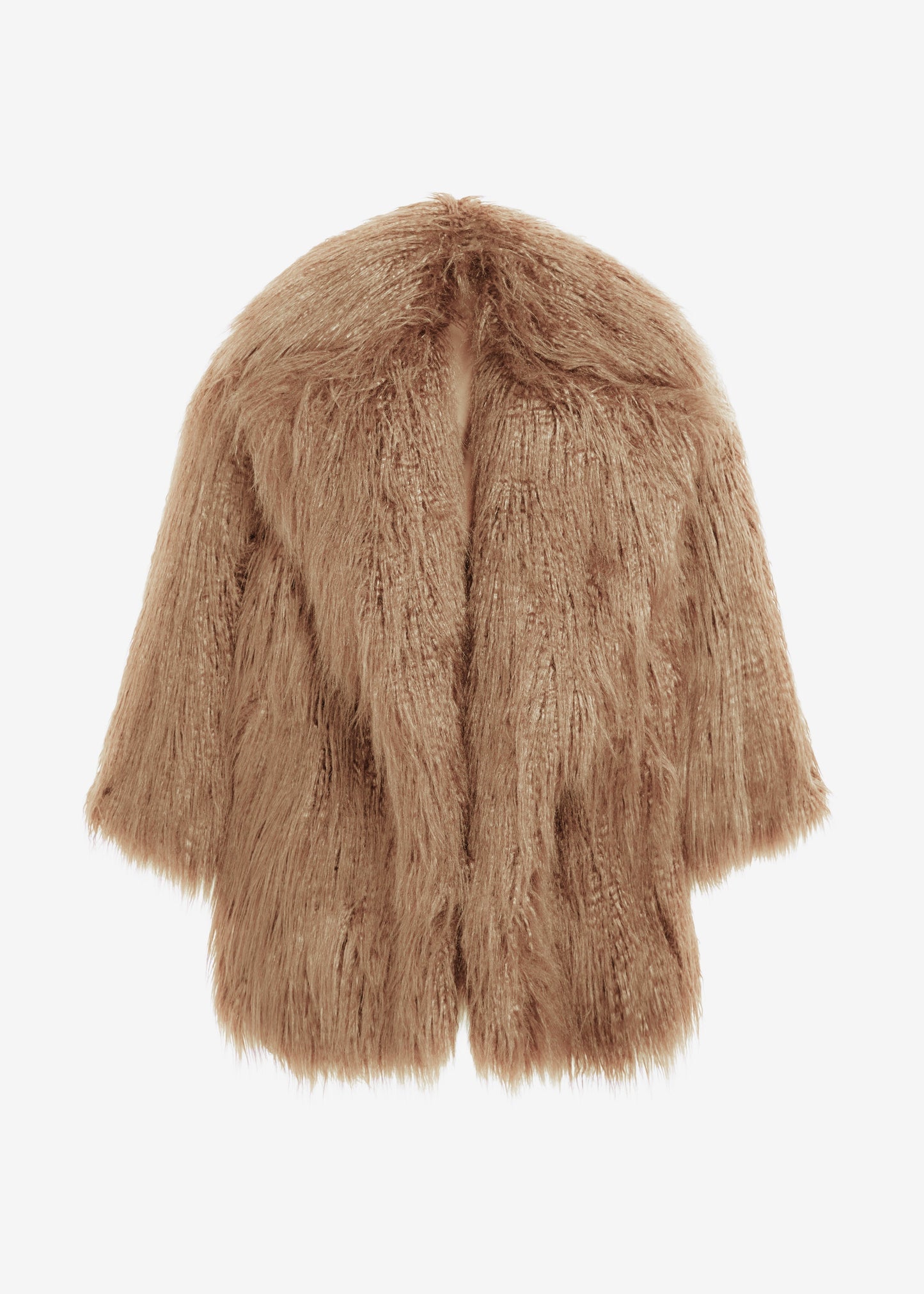 Miley Faux Fur Jacket - Camel