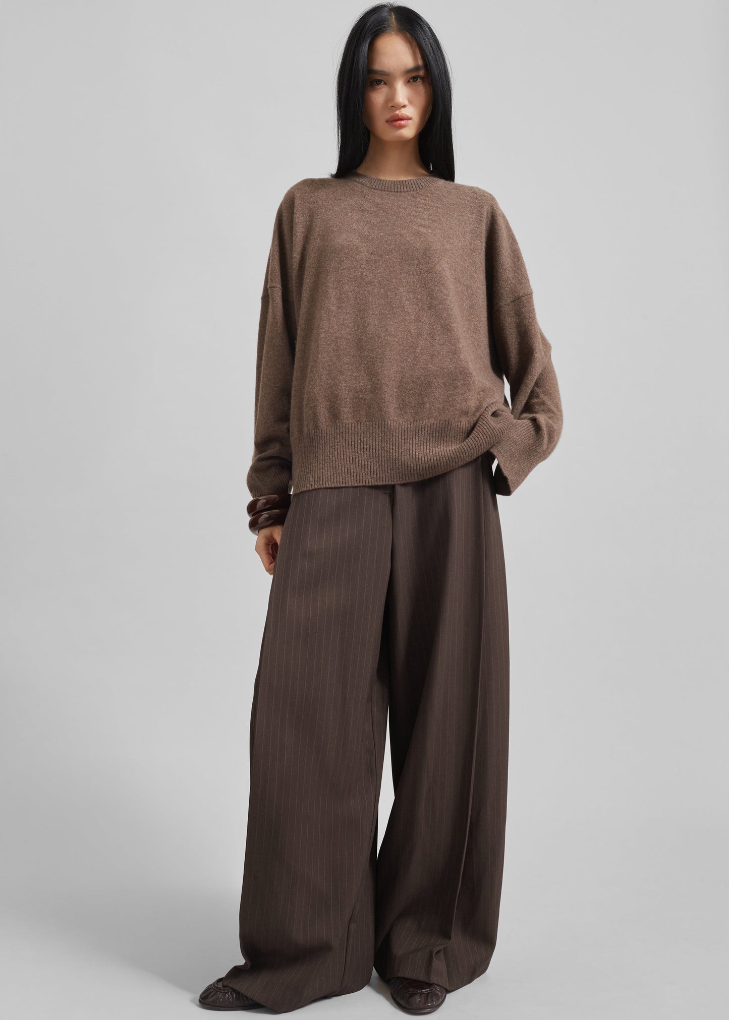 Loulou Studio Anaa Cashmere Sweater - Wood