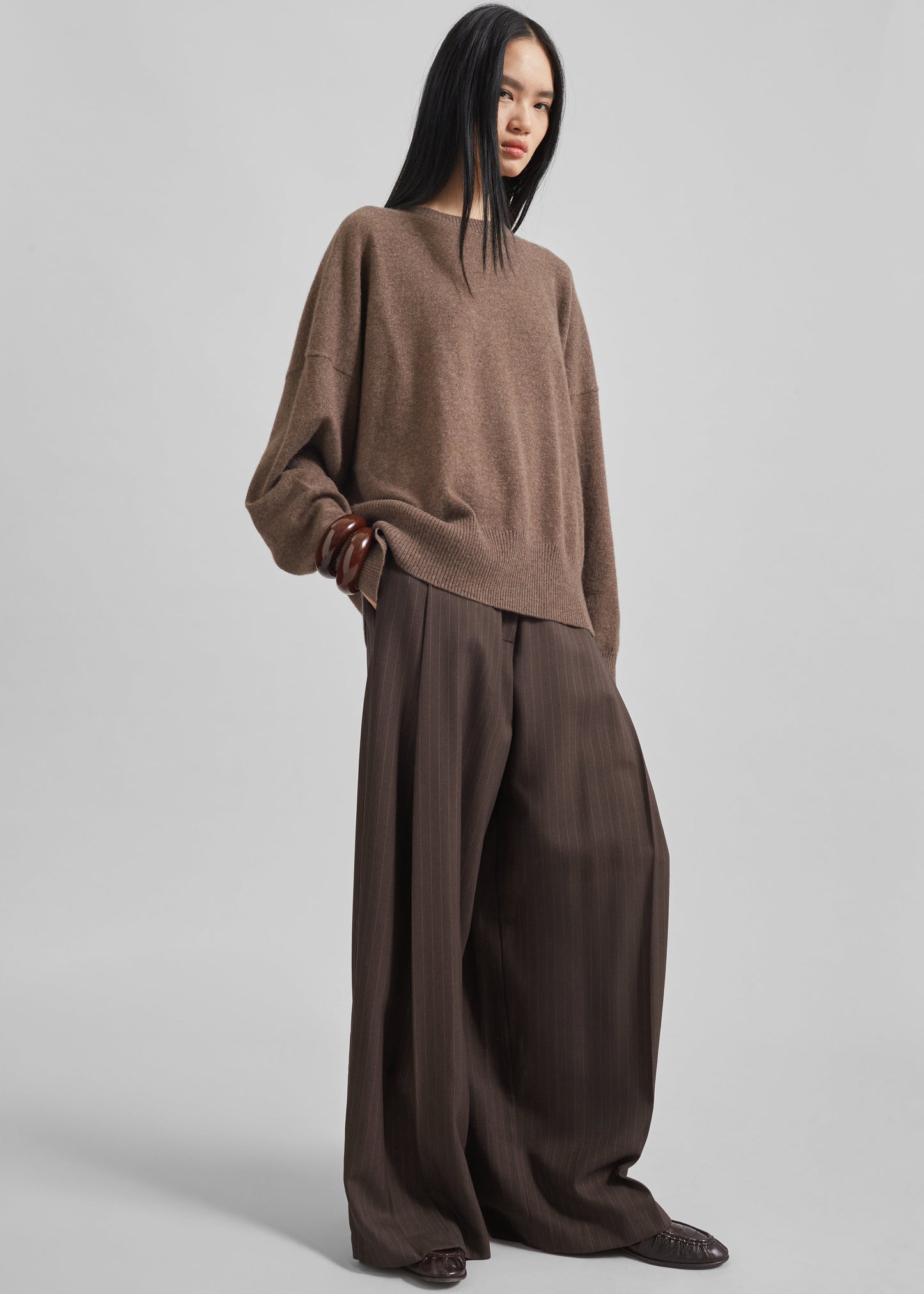 Loulou Studio Anaa Cashmere Sweater - Wood