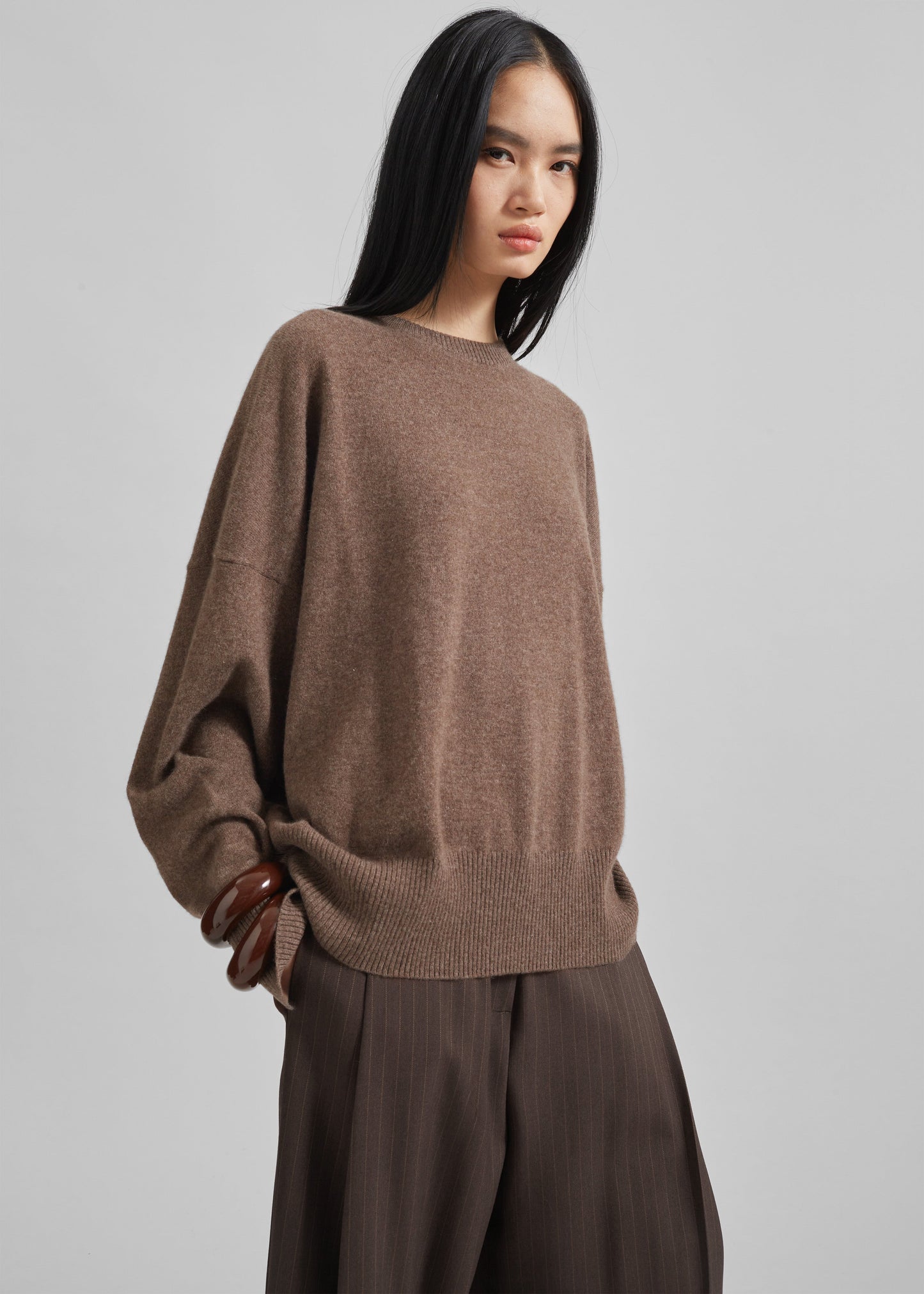 Loulou Studio Anaa Cashmere Sweater - Wood