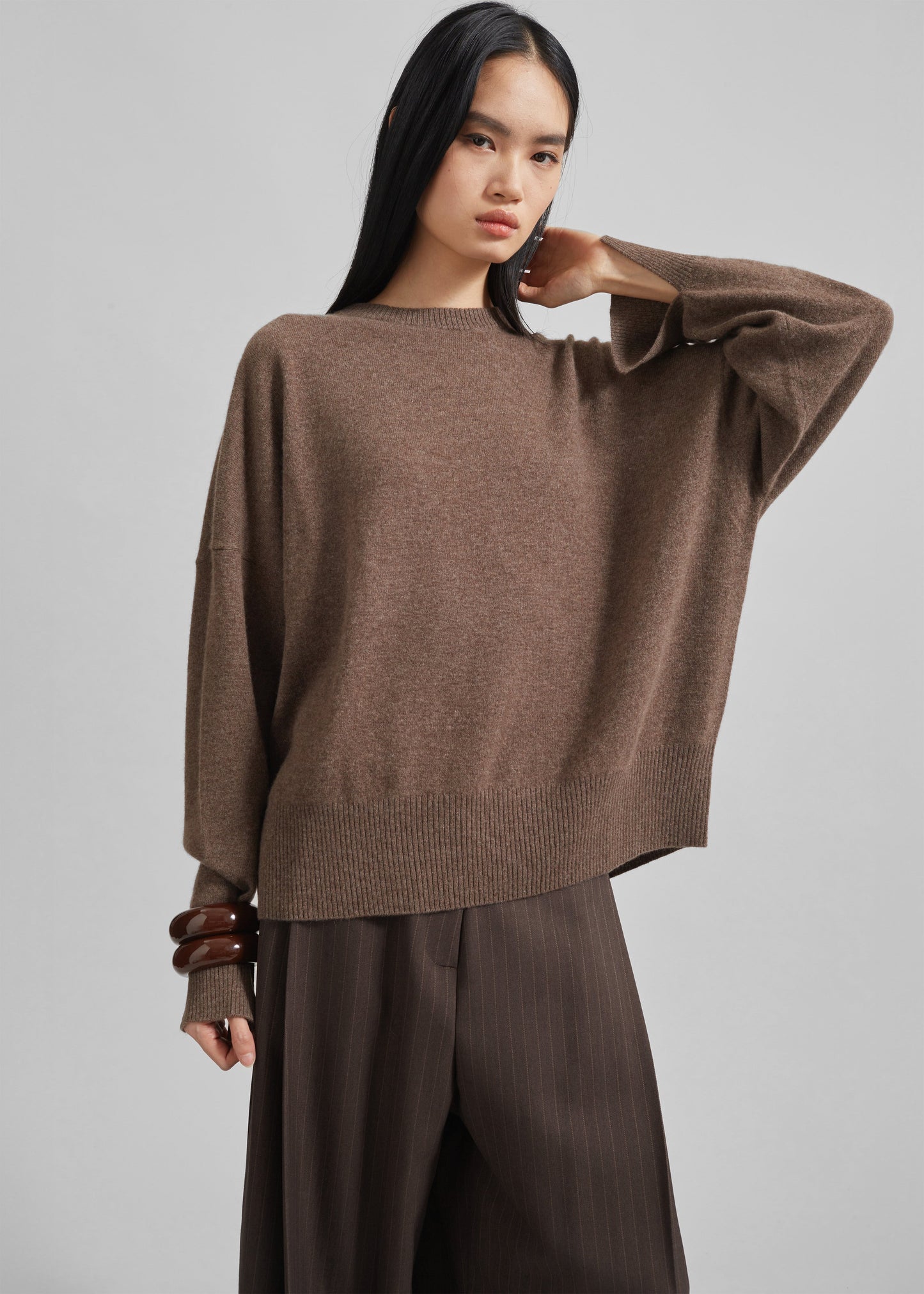 Loulou Studio Anaa Cashmere Sweater - Wood