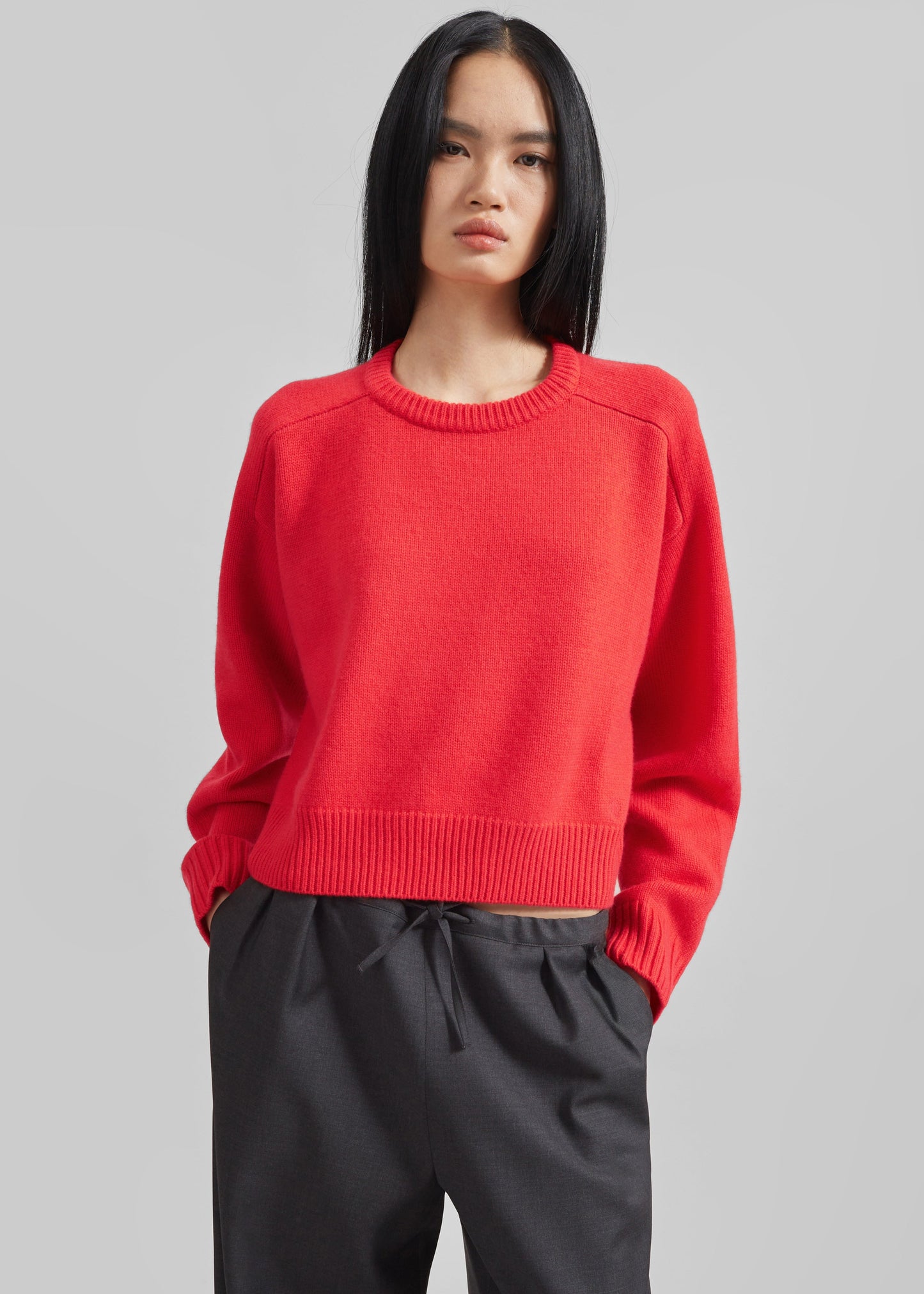 Loulou Studio Bruzzi Oversized Sweater - Chili