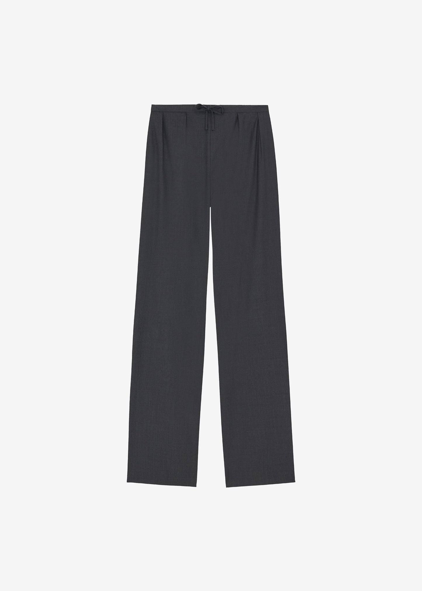 Loulou Studio Cove Elastic Waistband Pants - Black Melange