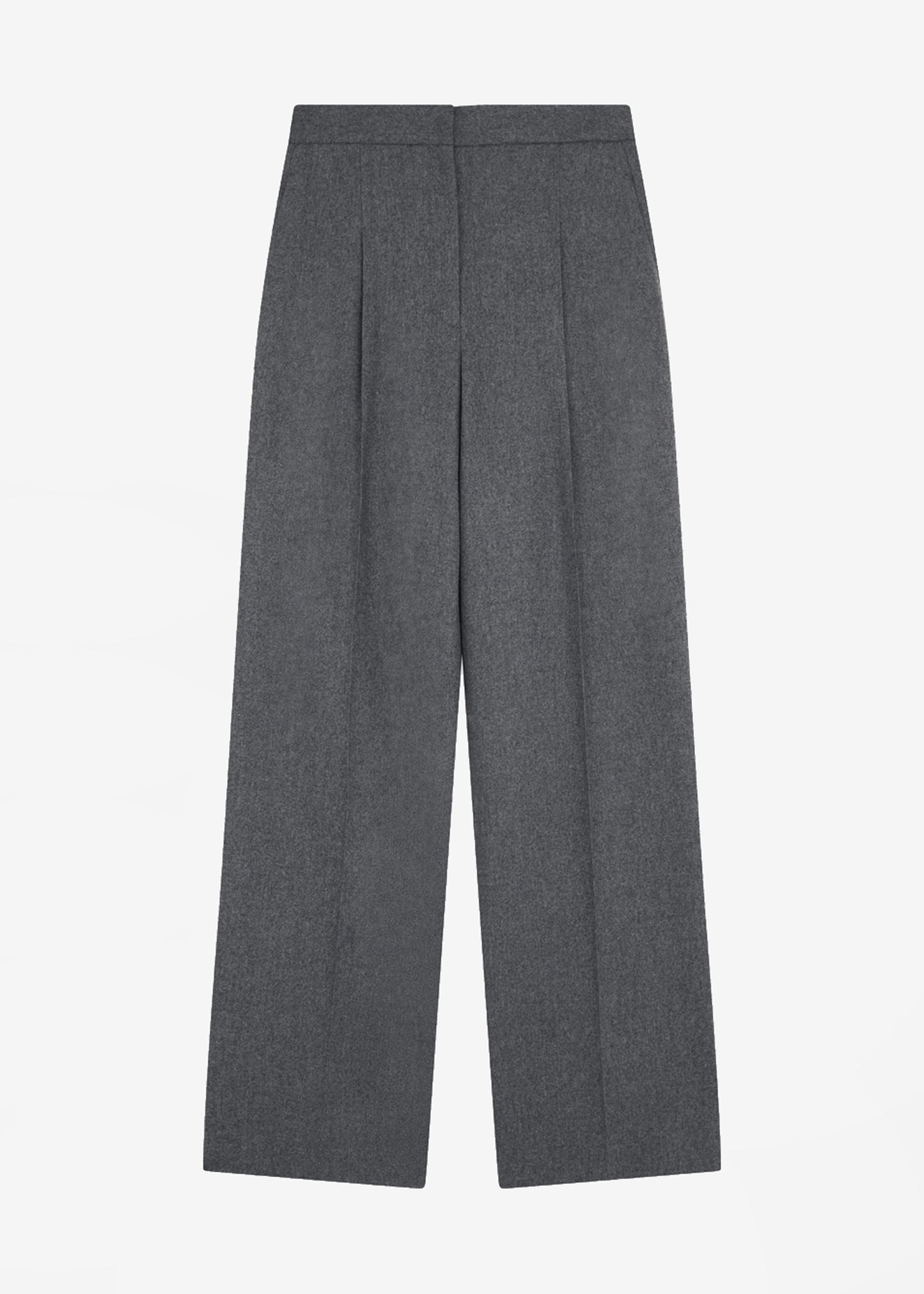 Loulou Studio Juno Flannel Trousers - Grey