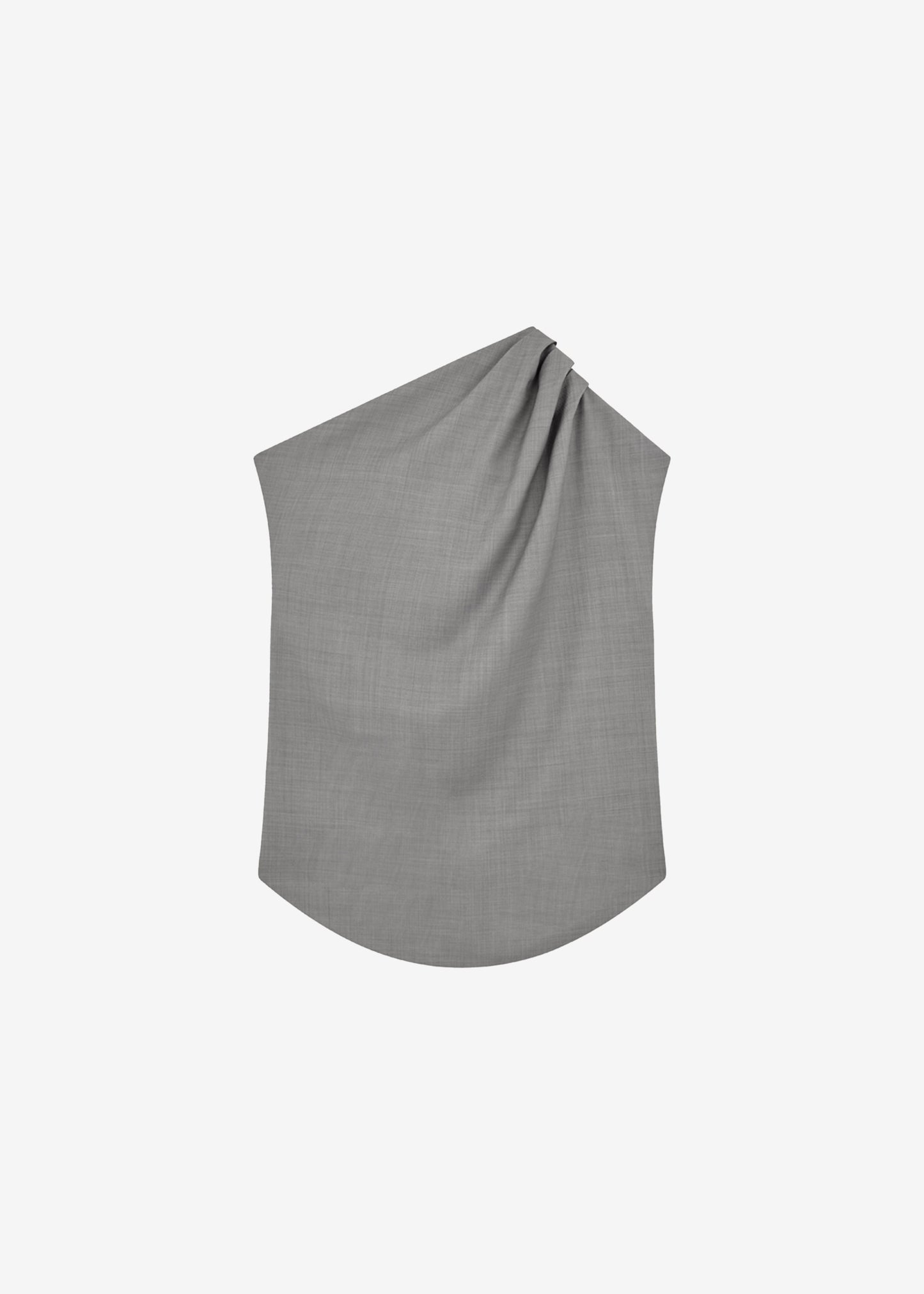 Loulou Studio Lyra Draped Sleeveless Blouse - Anthracite