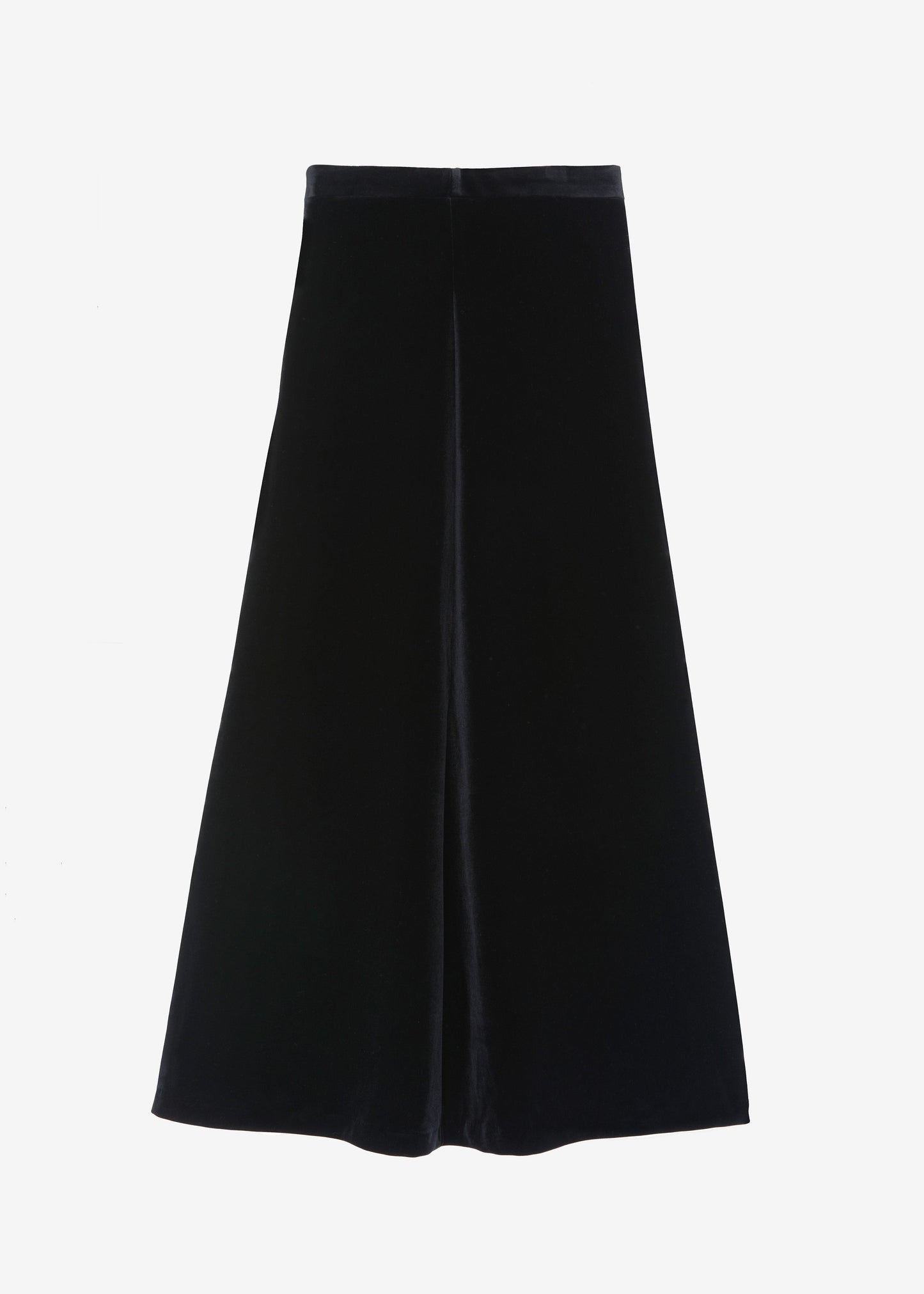 Lucia Velvet Maxi Skirt - Black