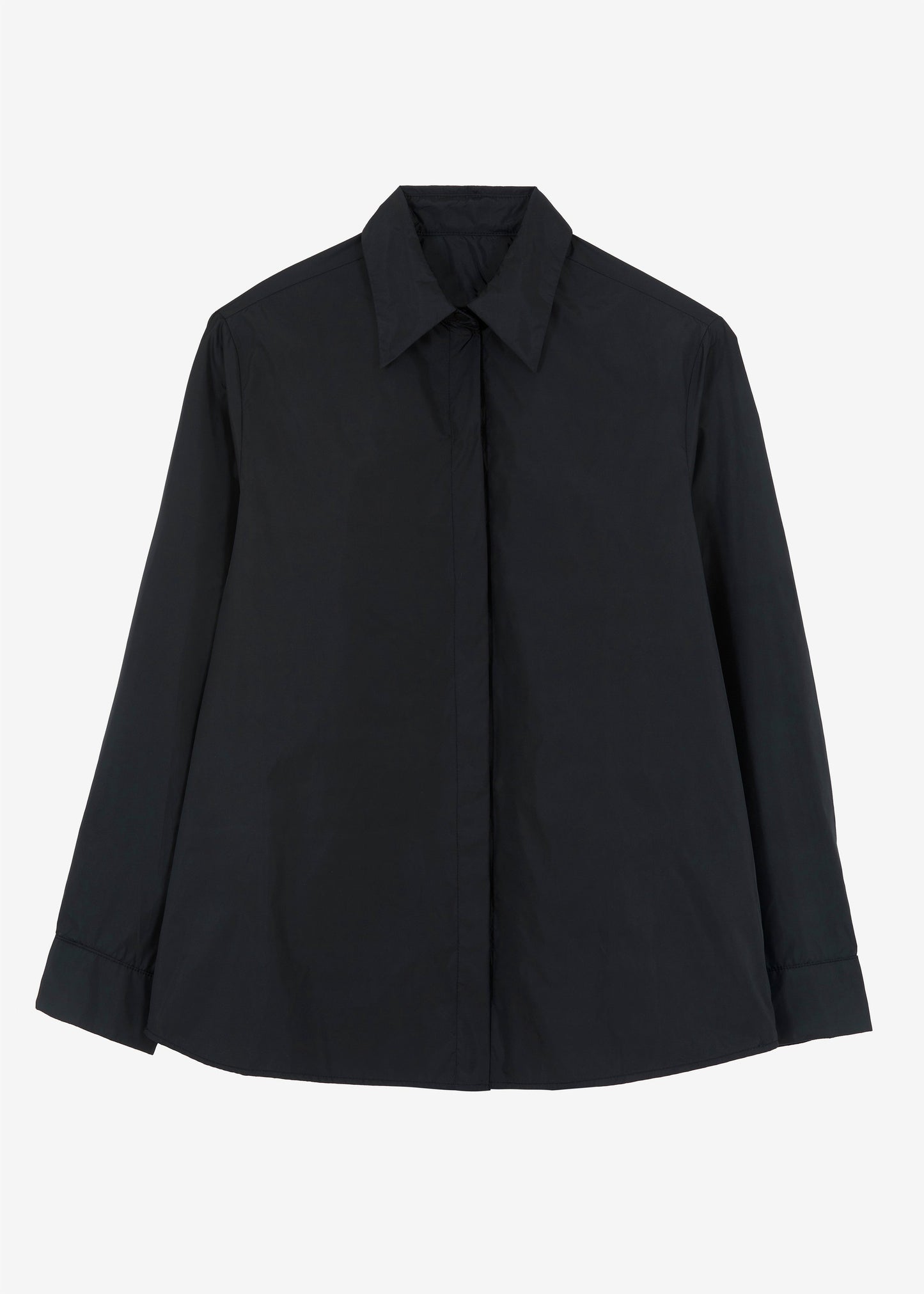 Lucy Open Back Oversized Shirt - Black