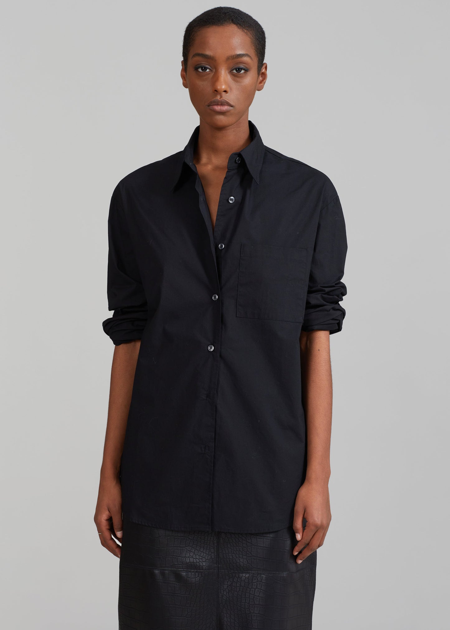 Lui Organic Cotton Shirt - Black