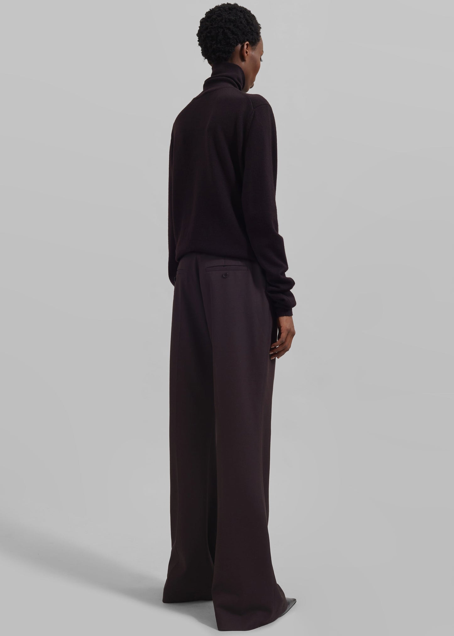 Lyra Flared Pants - Dark Plum