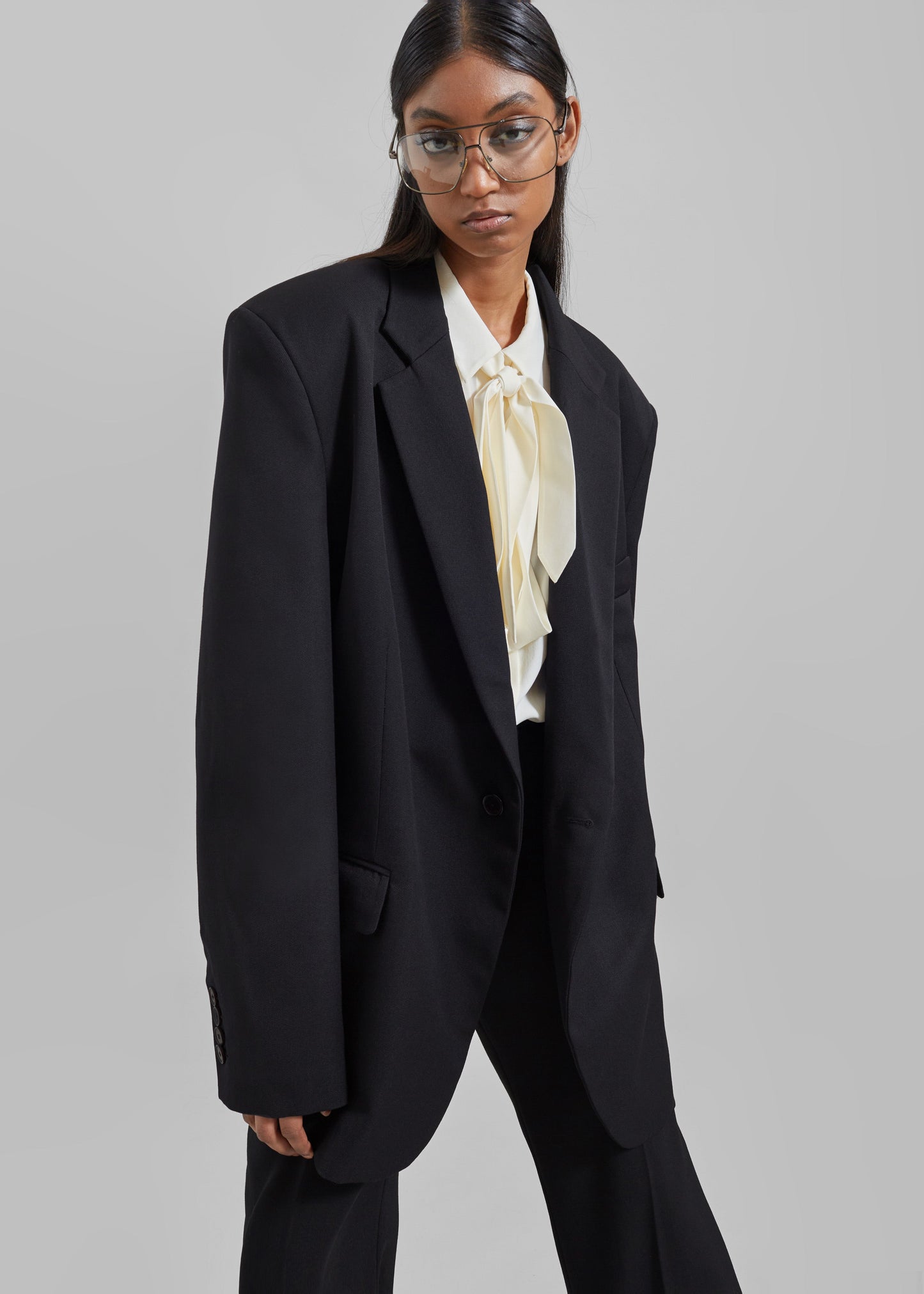 Lyra Oversized Blazer - Black