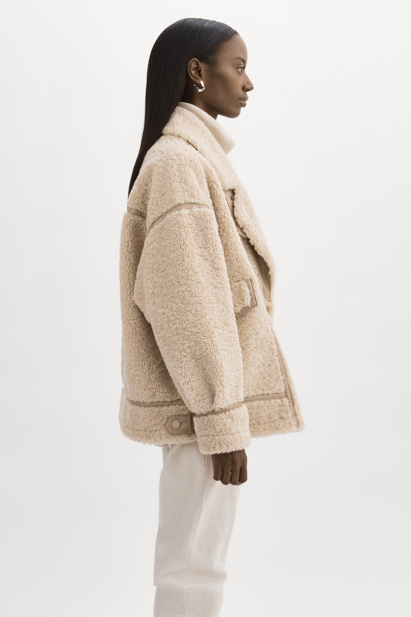 BADU | Oversized Faux Shearling Jacket