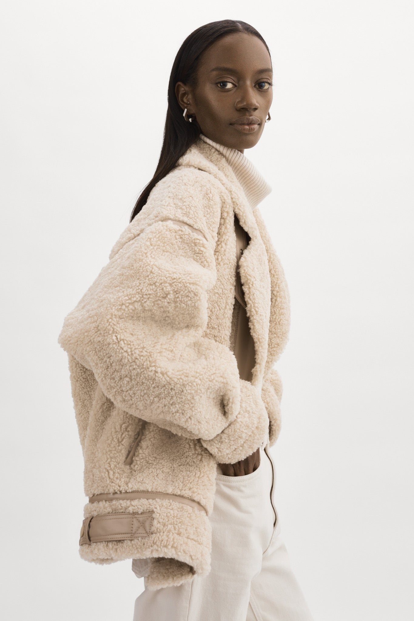 BADU | Oversized Faux Shearling Jacket