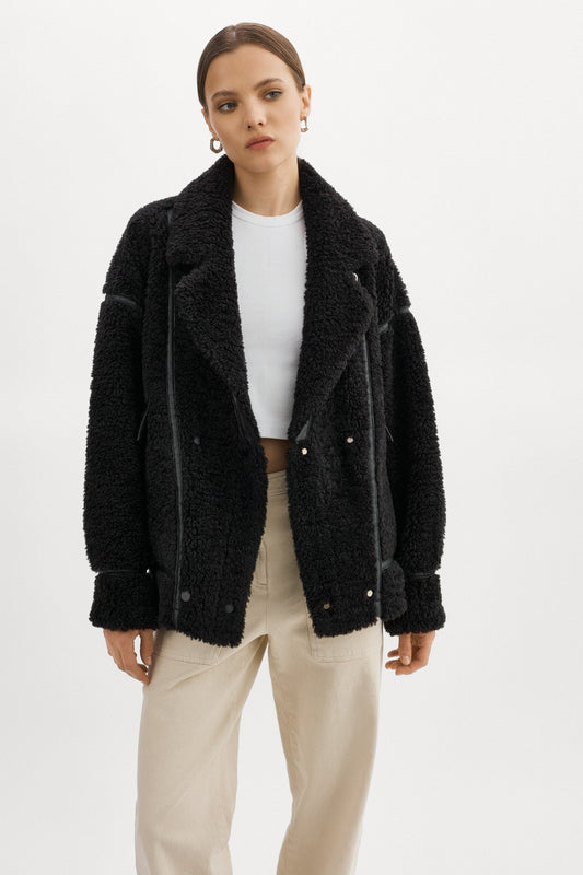 BADU | Oversized Faux Shearling Jacket