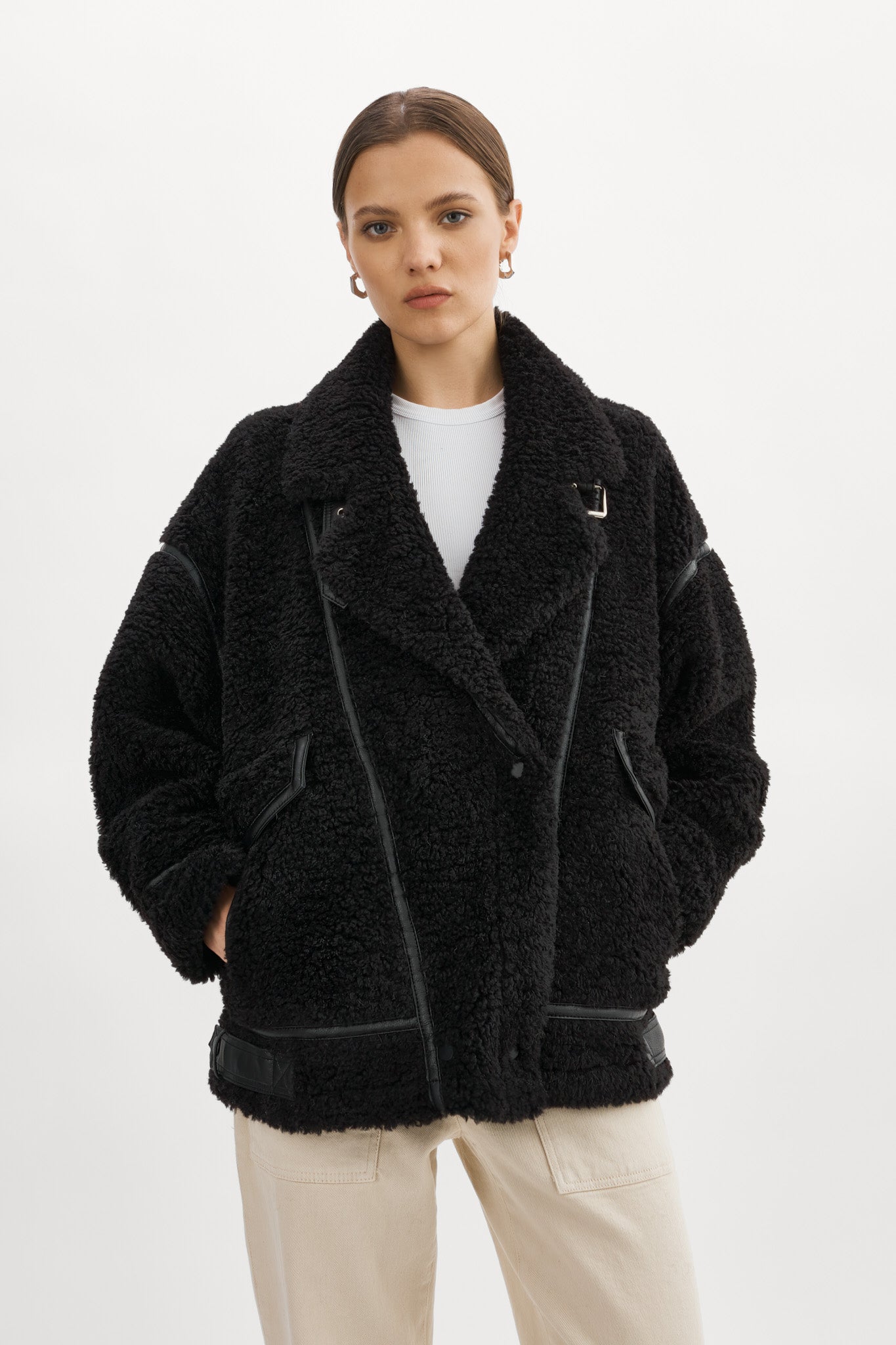 BADU | Oversized Faux Shearling Jacket