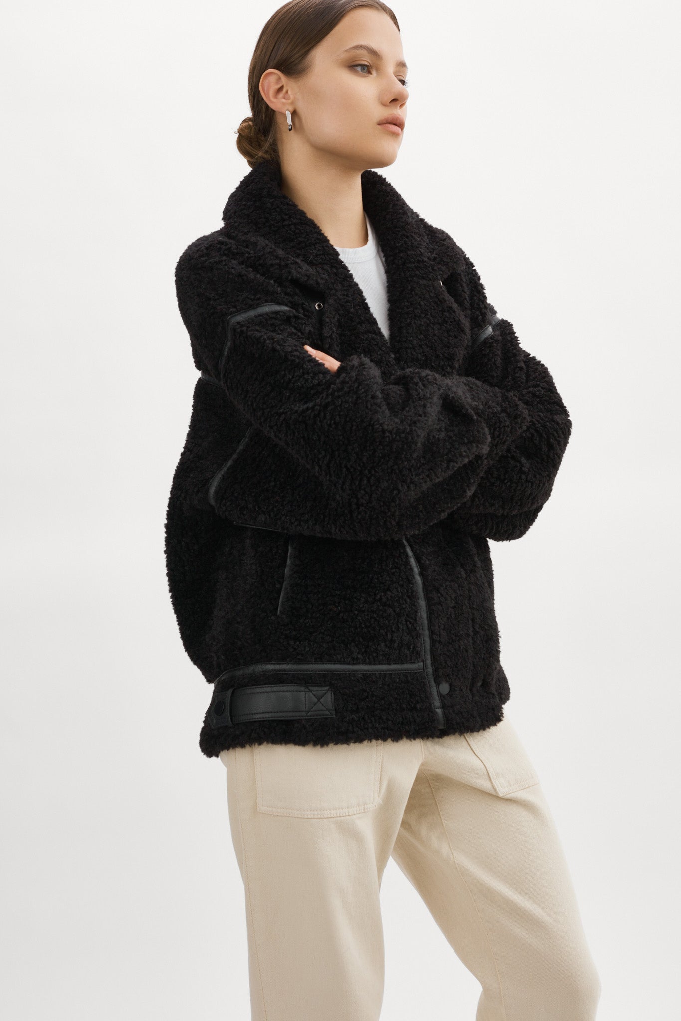 BADU | Oversized Faux Shearling Jacket