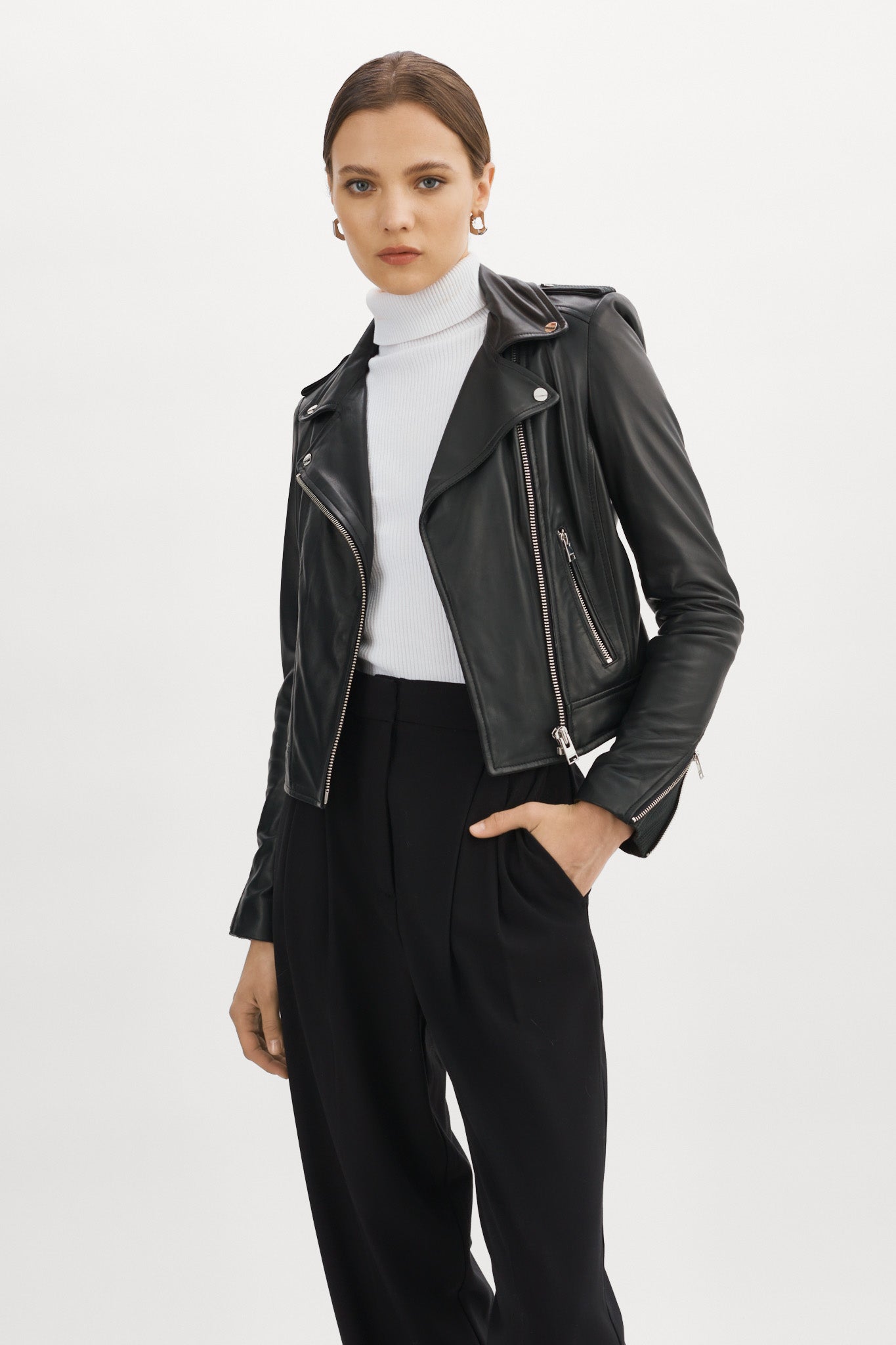 DONNA | Iconic Leather Biker Jacket