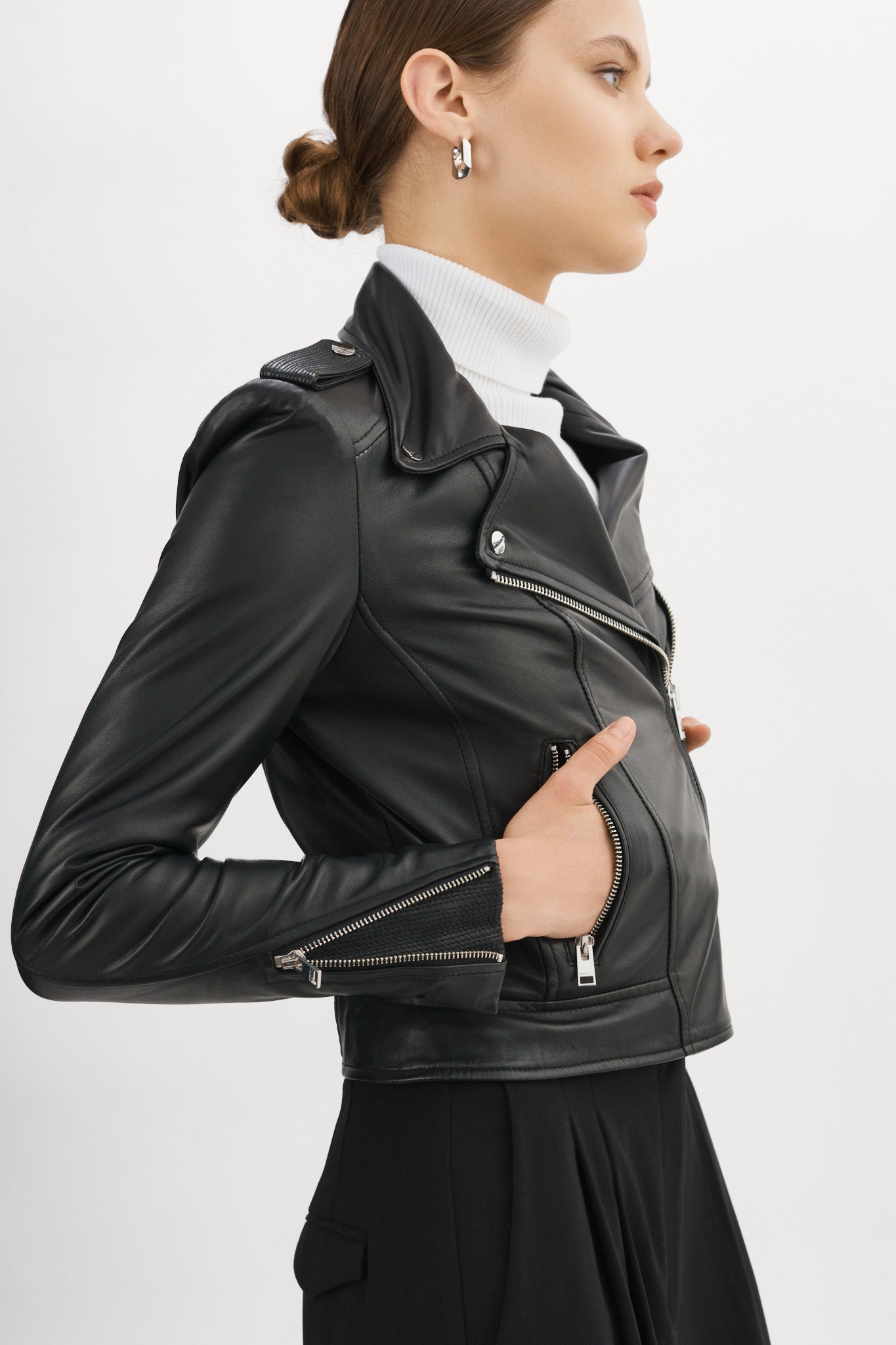 DONNA | Iconic Leather Biker Jacket