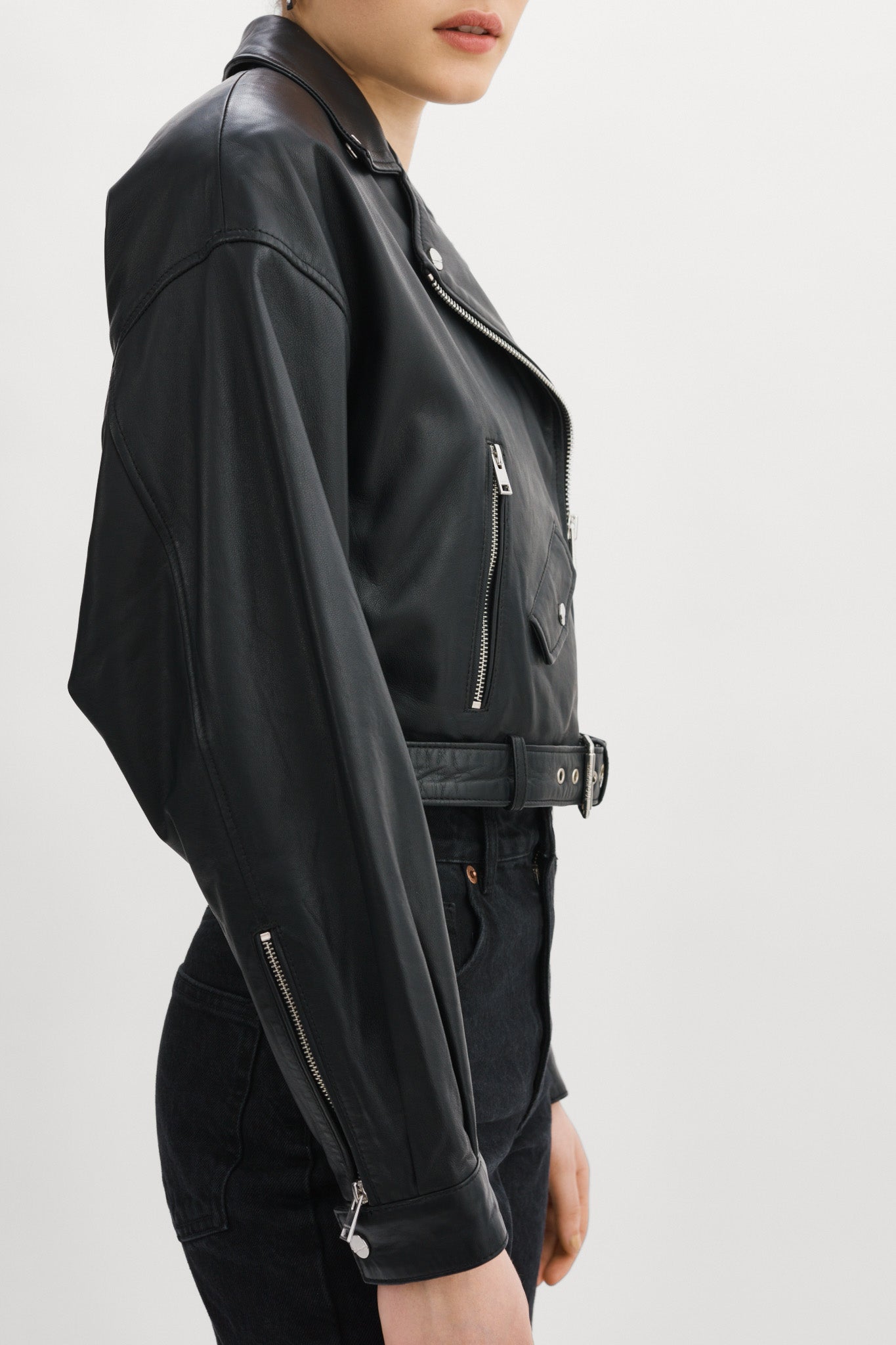 DYLAN | 80's Leather Biker Jacket